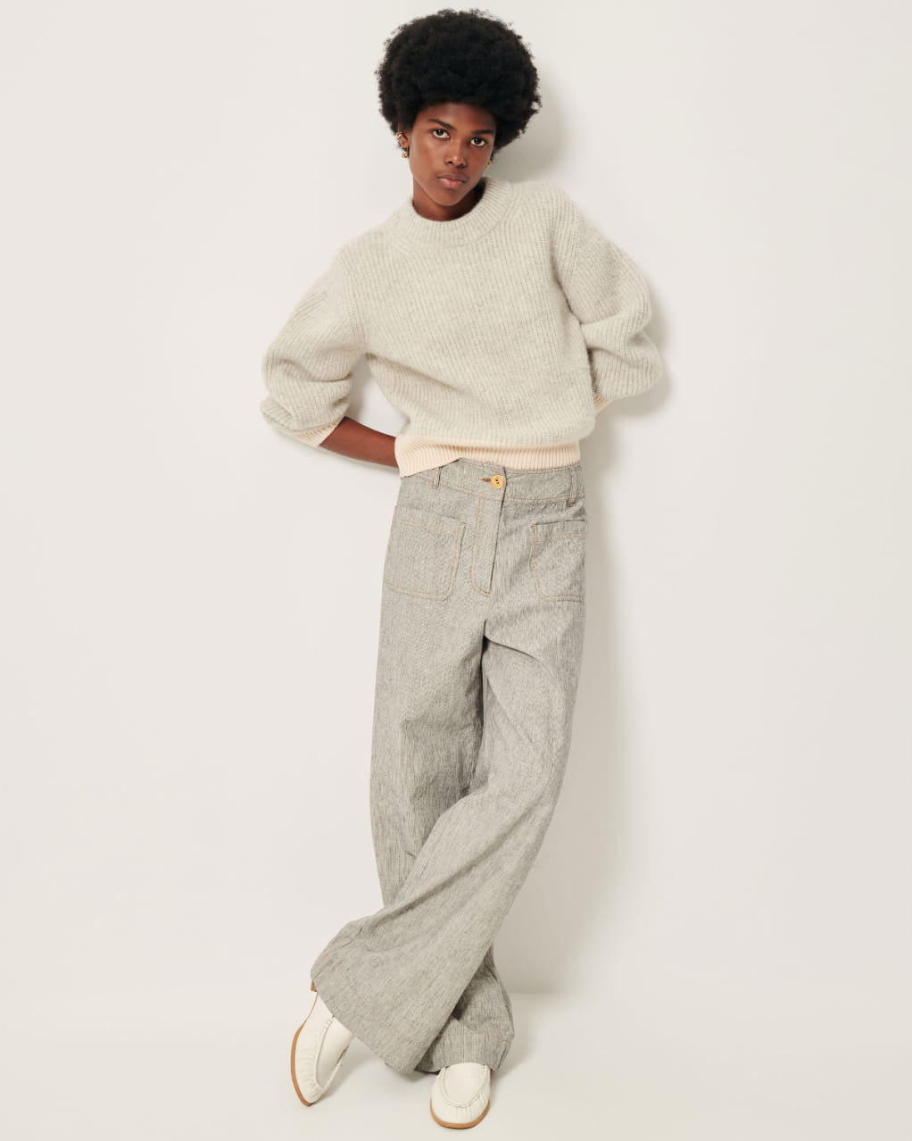 ニット セーター Sesonki Uni / knitted pullover レディース Amazon.com: Oversized Sweaters for Women V Neck Knit Sweater