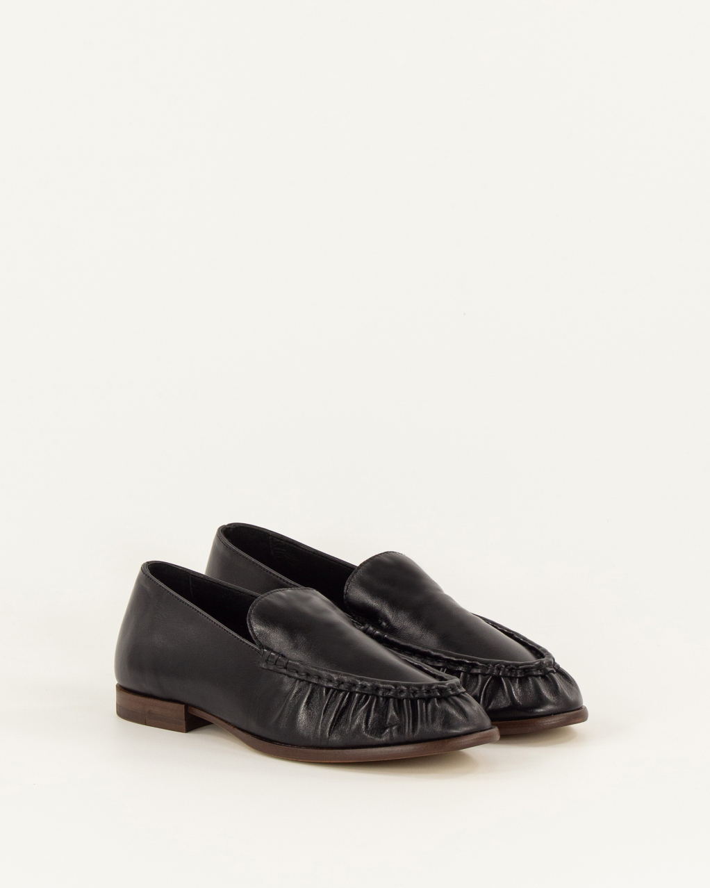 AYANO Black Leather | Loafers | SESSÙN Official website