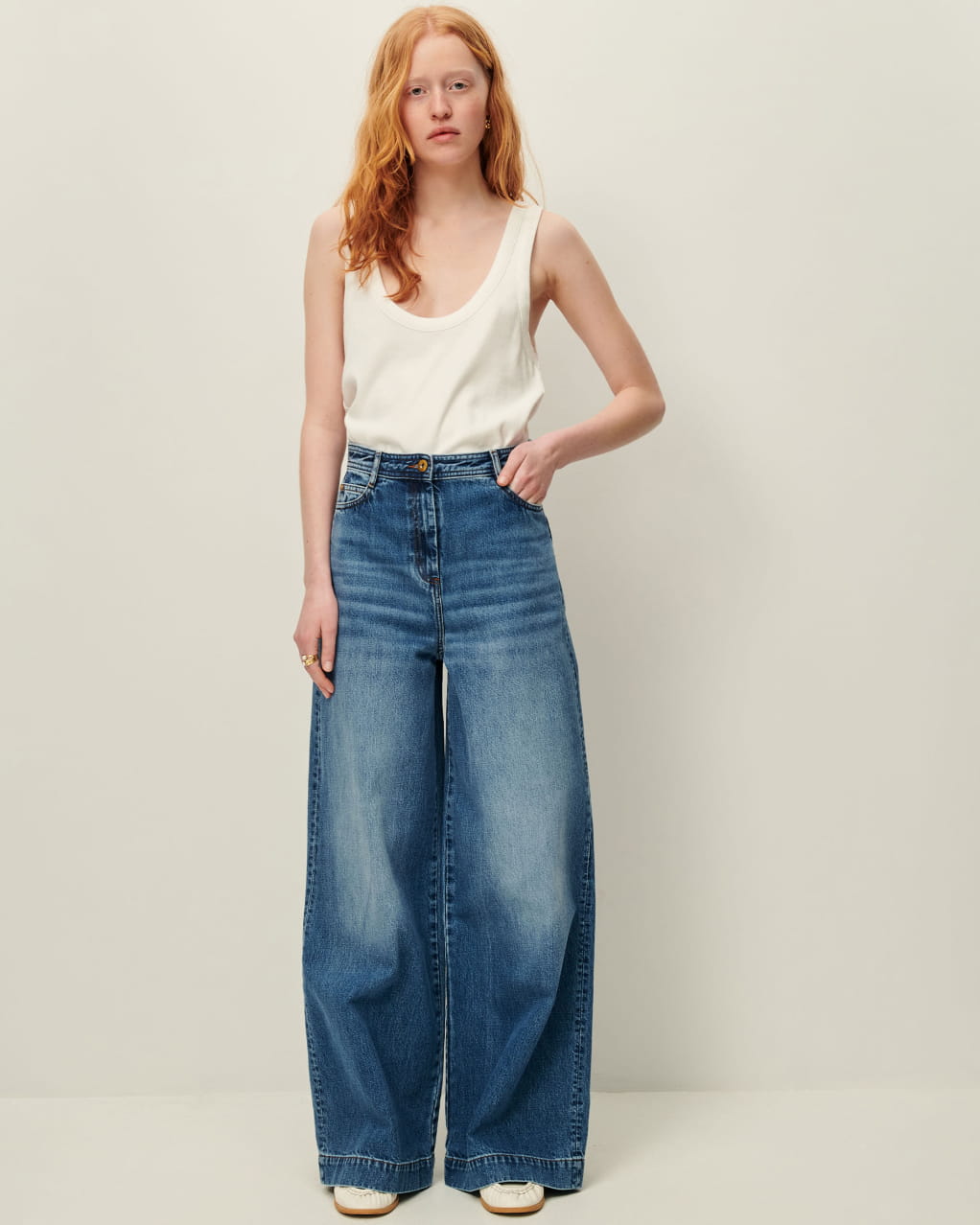 upper hights Denim Pants Light blue(Denim) 23(Approx. XS