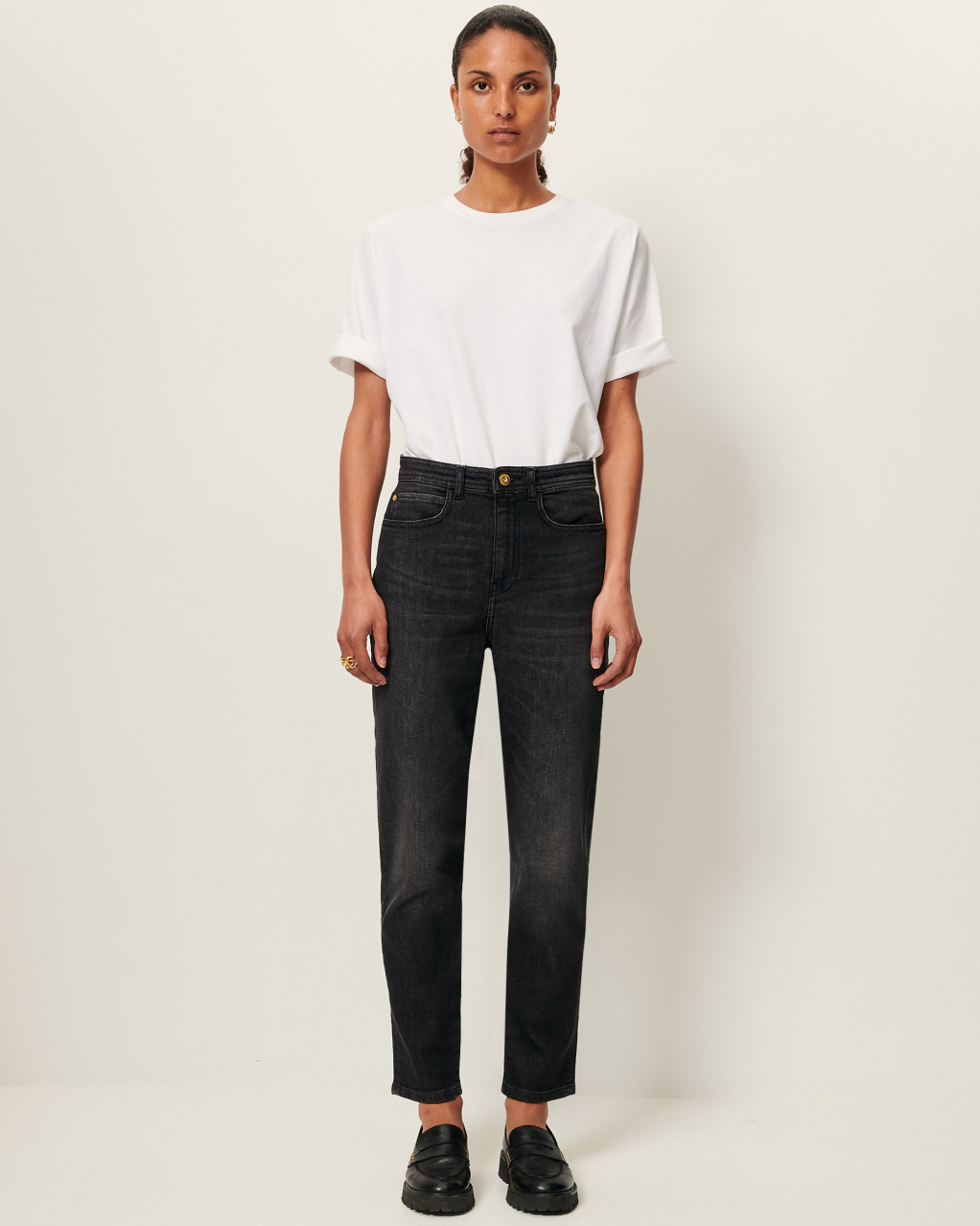 MOMON O Brocken Black | Jeans | SESSÙN Official website