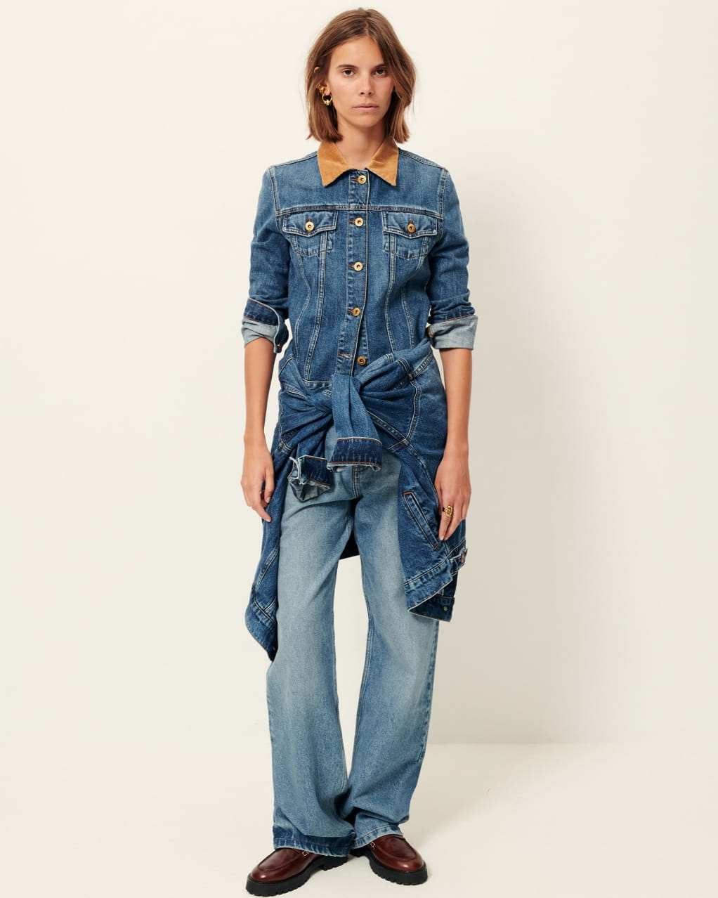 【U LAN】-3 kg Maxi Wide Denim Pants U LAN】-3 kg Maxi Wide Denim Pants (U LAN/デニム・ジーパン