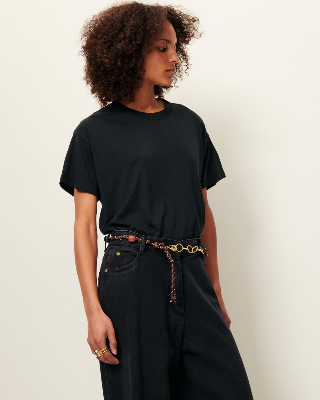 SESSUN 売れ筋商品|||セッソン Tシャツ トップス レディース Tops Black SERGE CO Black | T-shirt | SESSÙN Official website