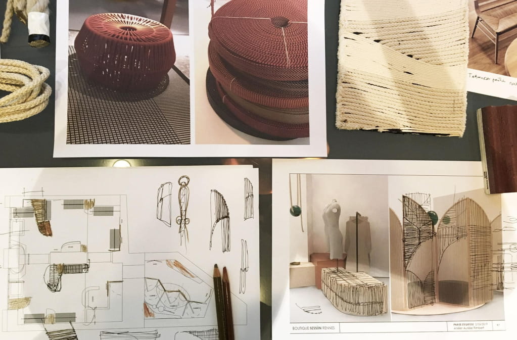 Planche de travail Aurélie Rimbert pour Sessùn