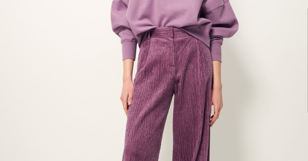 PASEO Stony Violet | Pants | SESSÙN Official website PASEO Stony Violet | Pants | SESSÙN Official website