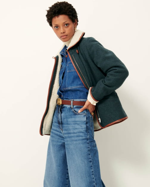 PAOLO Smockey Green Manteau SESSUN Site Officiel