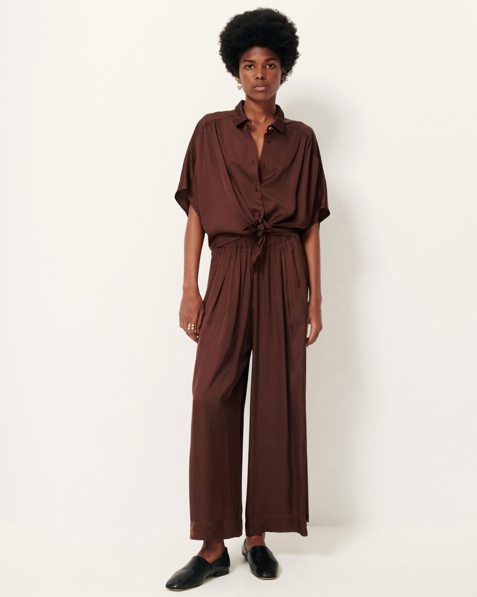 ISLA NIGHT Moka | Pants | SESSÙN Official website