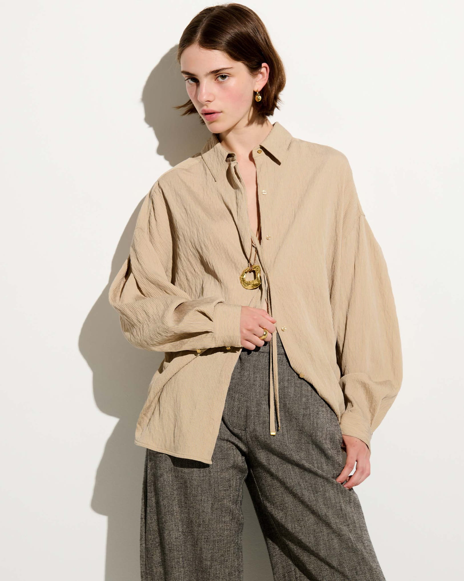 salsation サルセーション クロップトップス ダークブラウン Sessùn | New collection | Official website