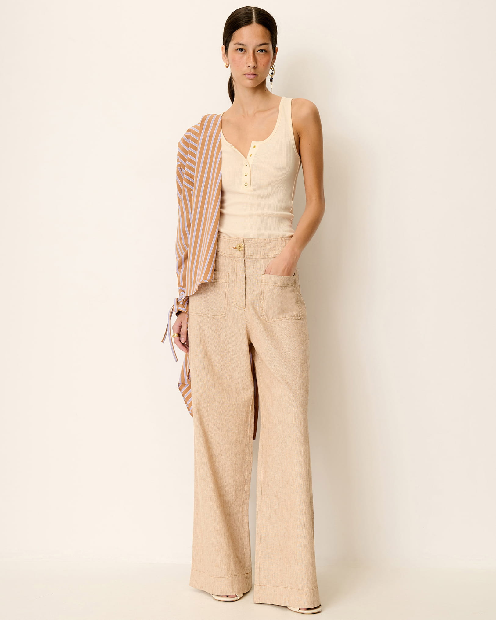 SUNSEA 23SS STRAIGHT PANTS ベージュ　サイズ2 Sessùn | Trousers for women | Official website