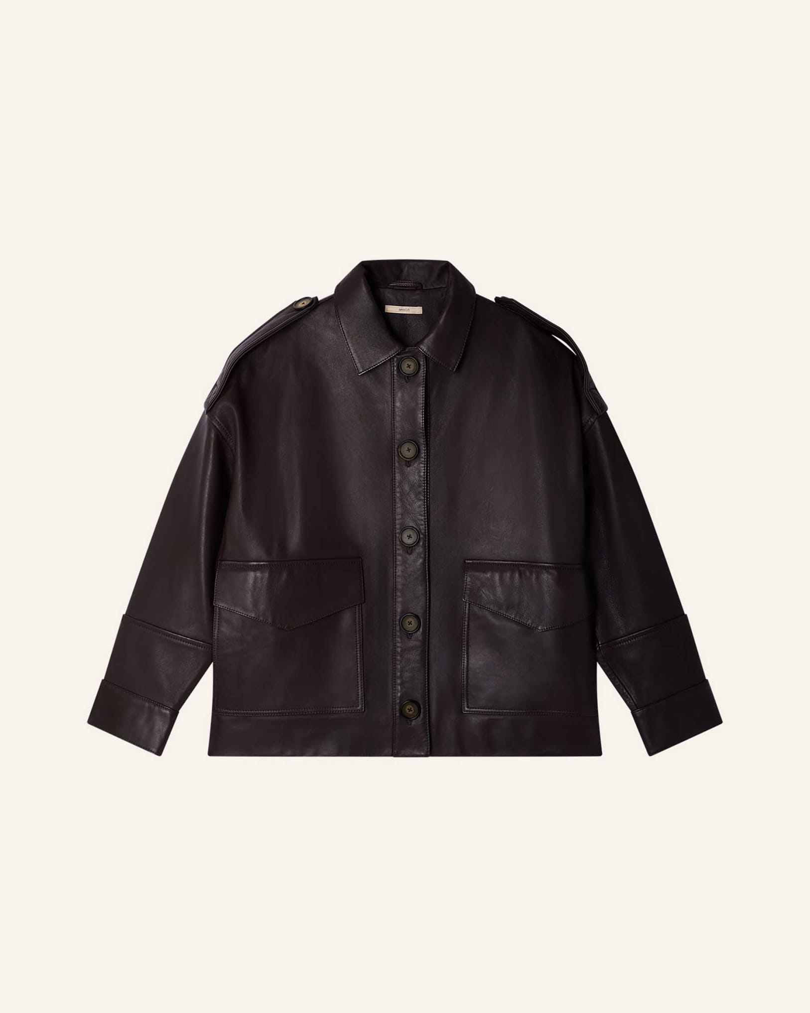 【saharaさん専用】90s uno leather jacket 牛革 HARRIBOYD-COFFEE_LEATHER-