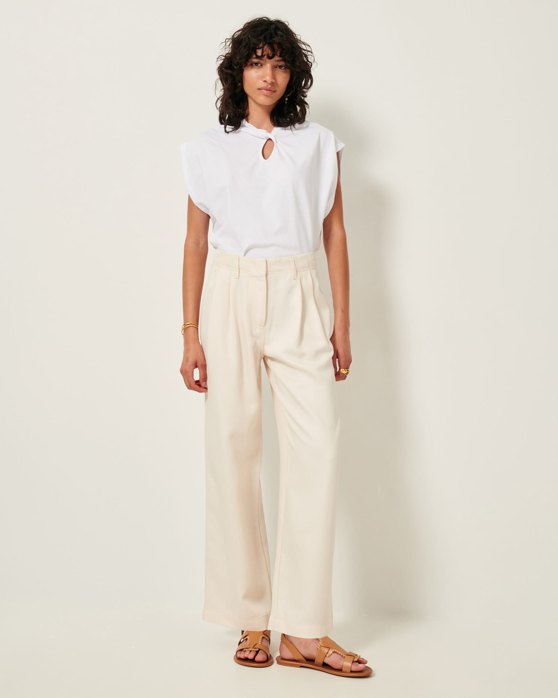 【THE BOLDMAN】2tuck Summer Slacks セール】2tuck Summer Slacks / 2タックサマースラックス