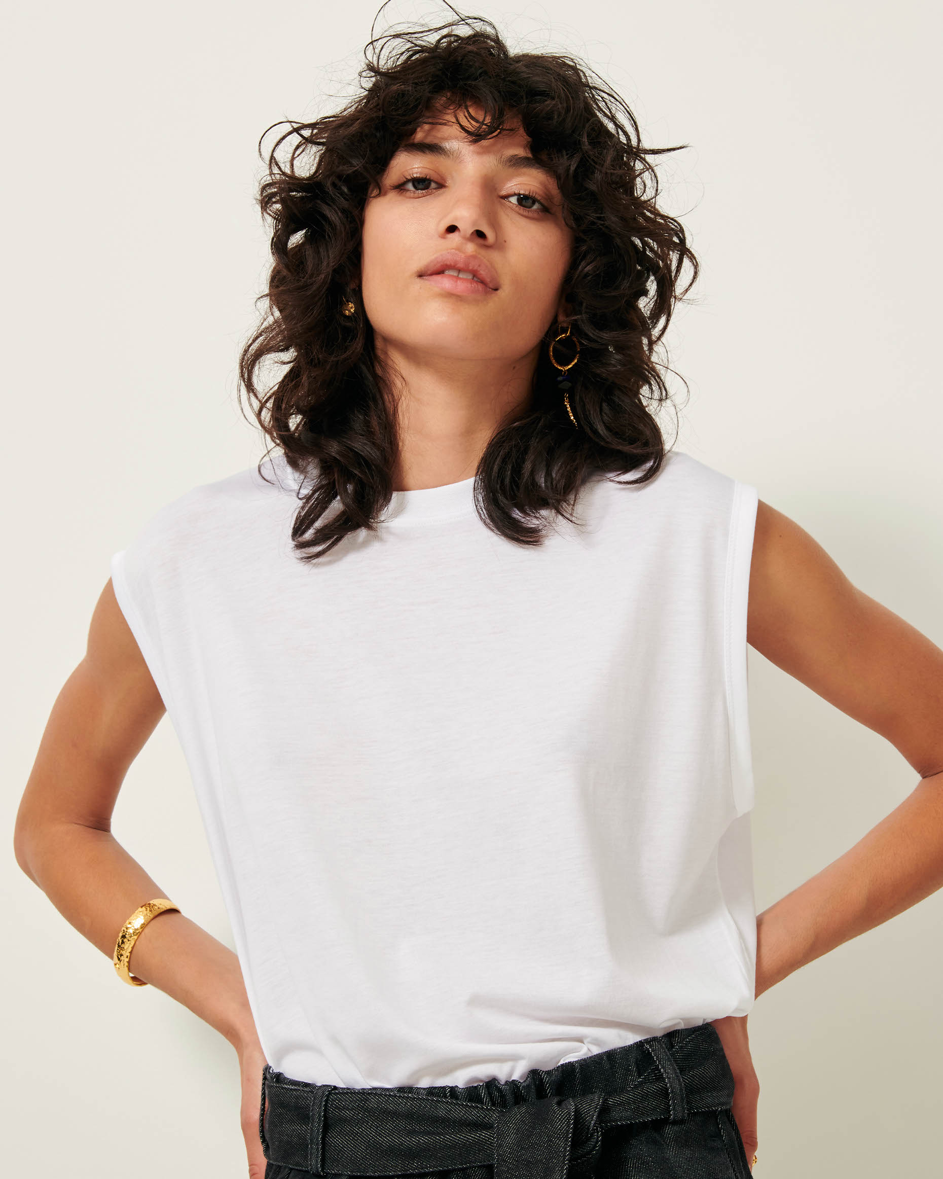 売れ筋商品|||セッソン Tシャツ レディース トップス DEEDOO - Top - optical white DEEDOO Optical White | Top | SESSÙN Official website