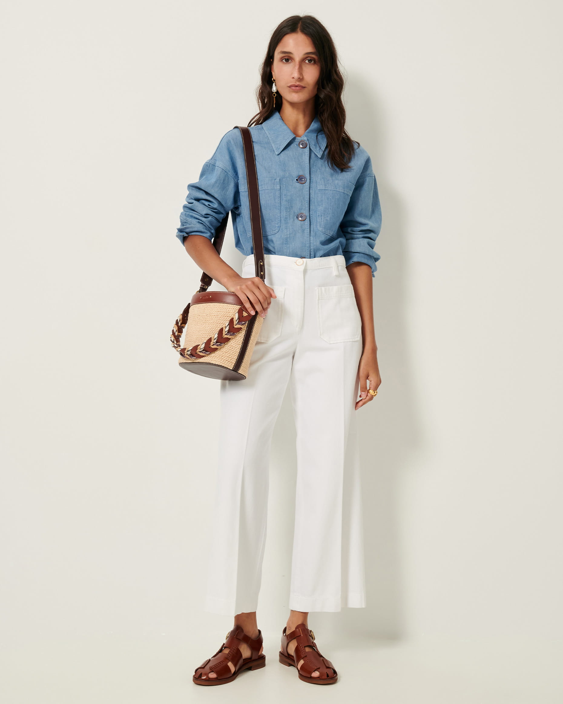 ALDRICKS Optical White | Pants | SESSÙN Official website