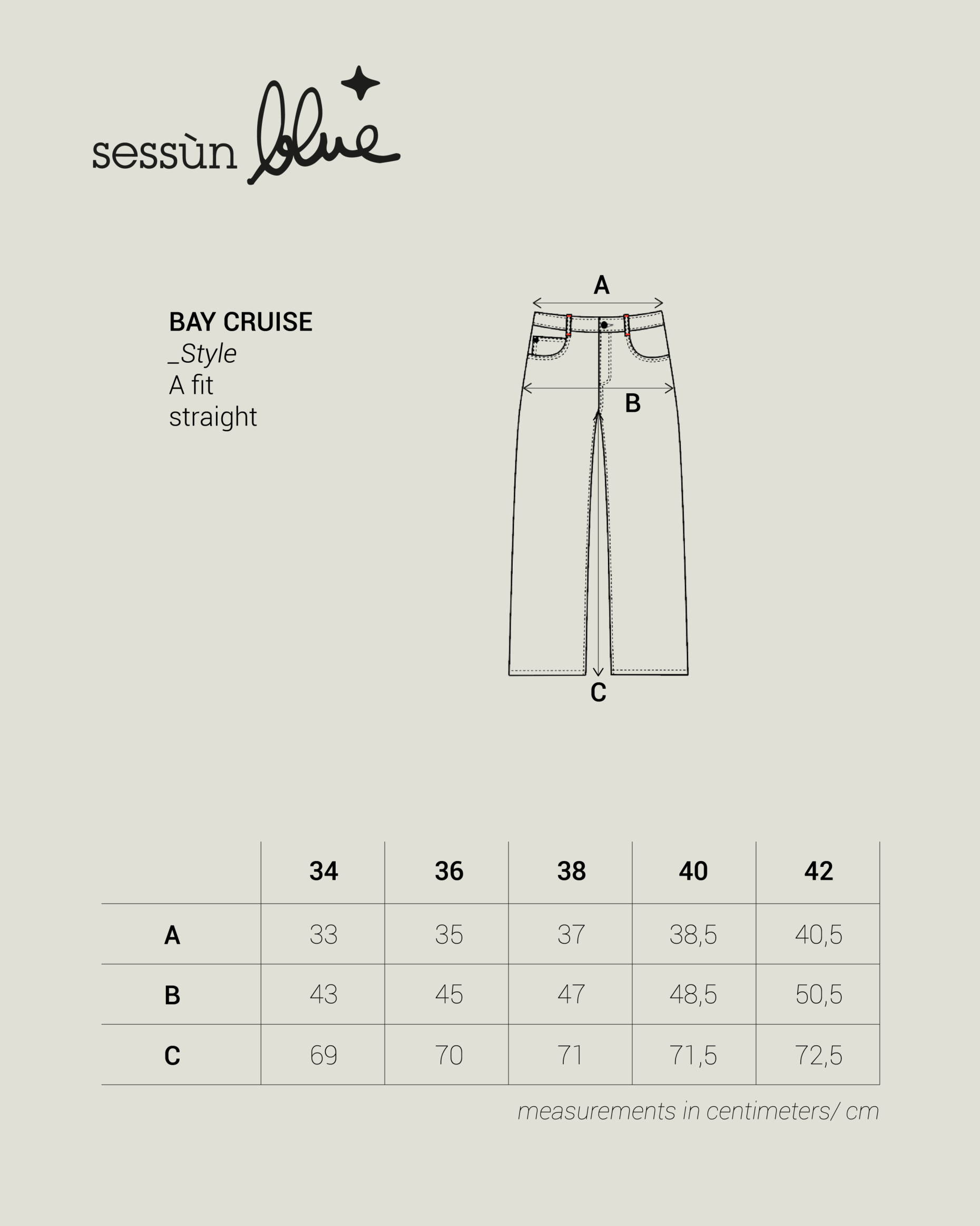 Guide taille sweet sale pants