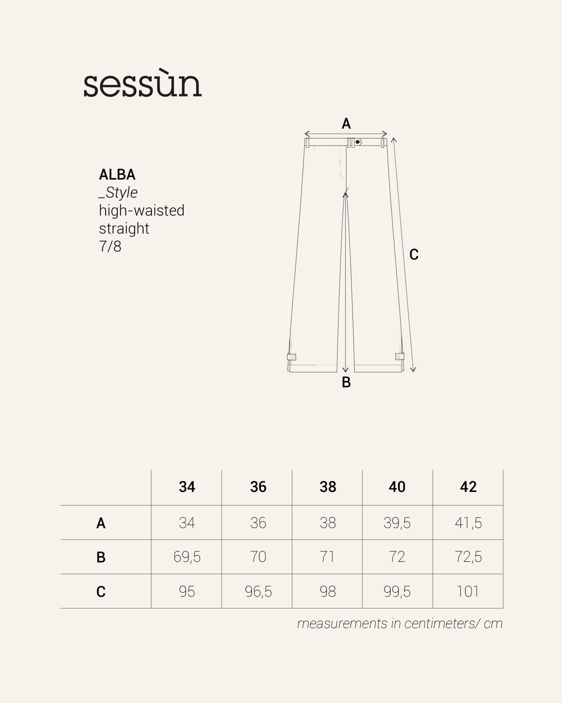 ALBA Delight Blue | Pants | SESSÙN Official website