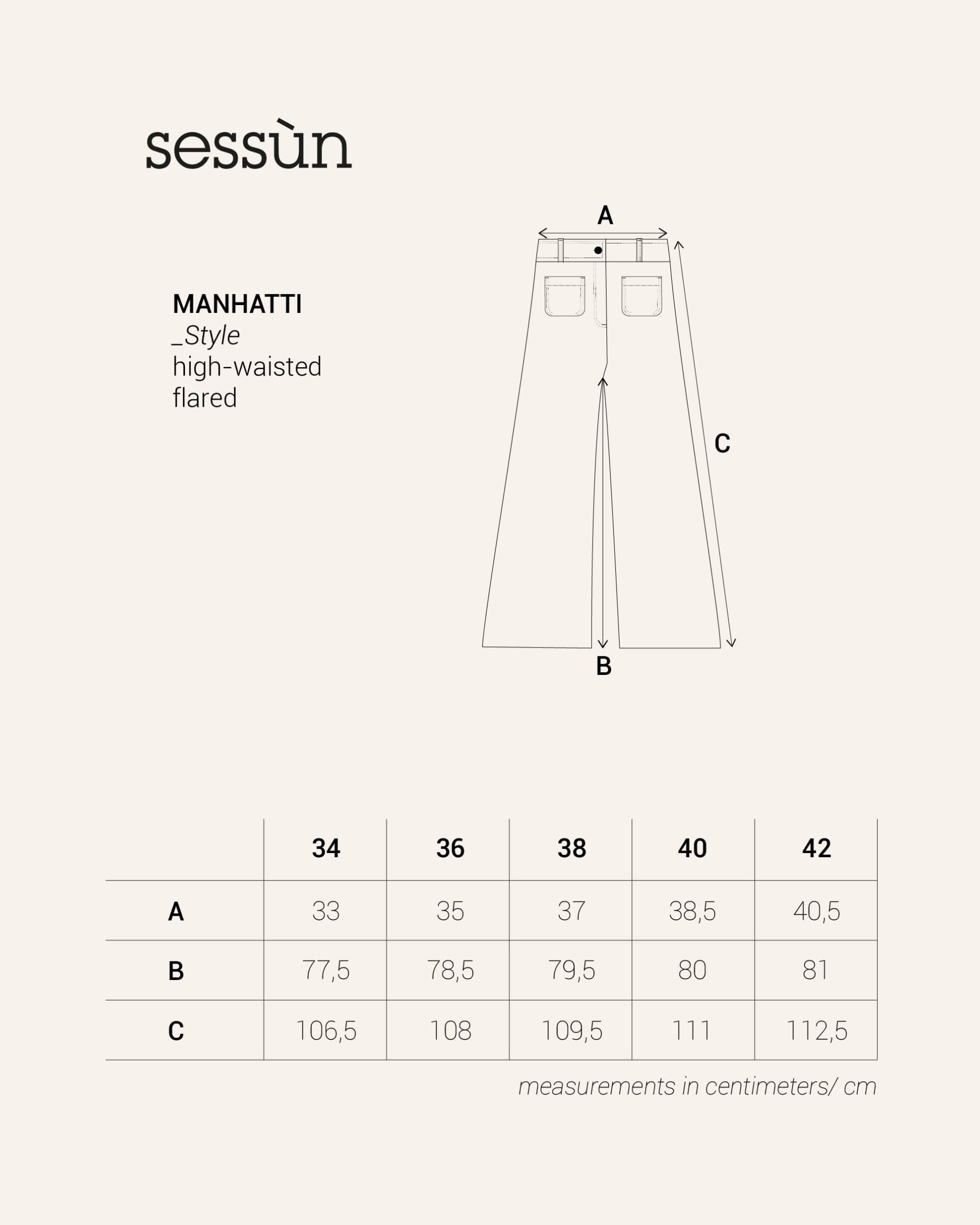 MANHATTI Whiblack | Pants | SESSÙN Official website