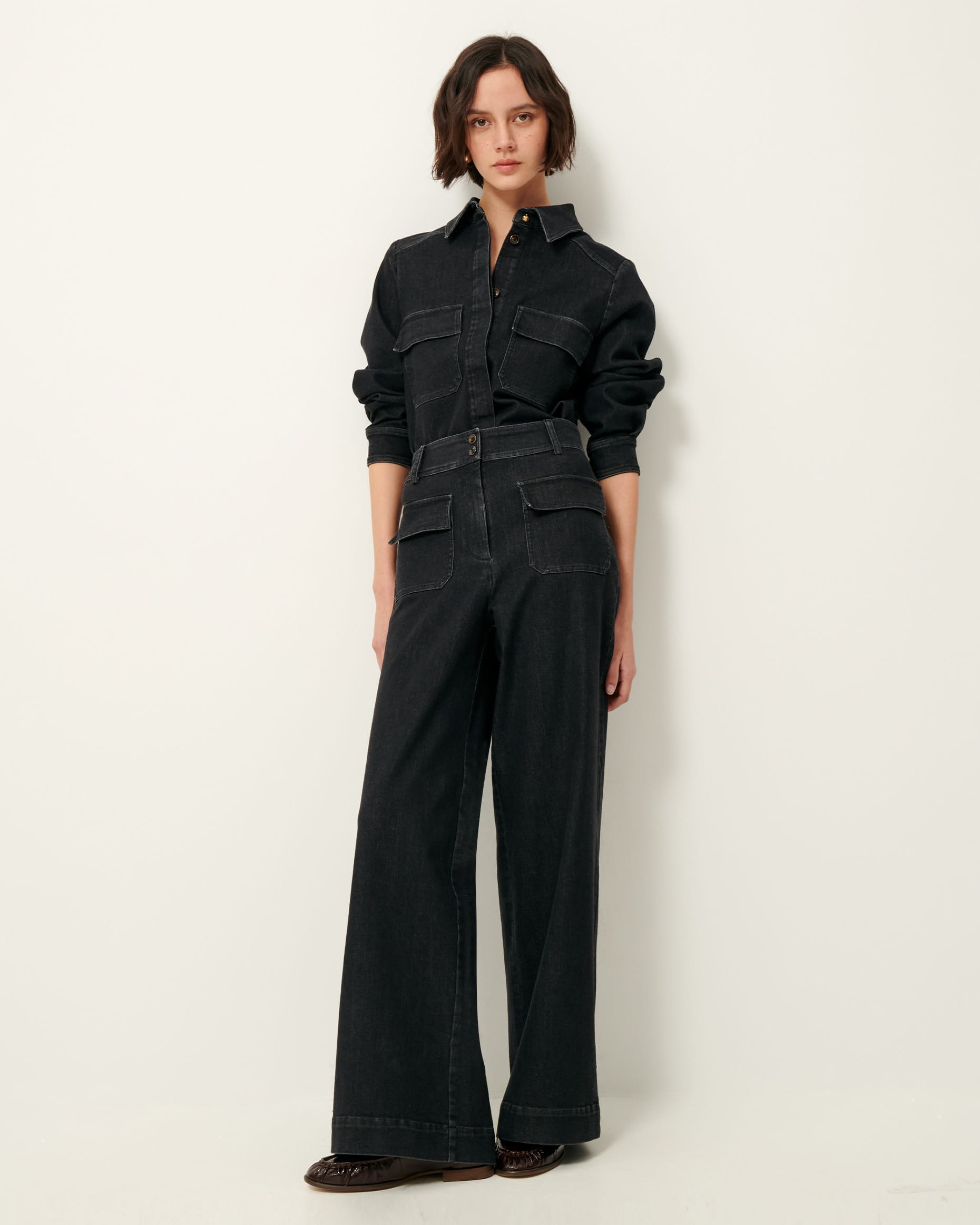 セットアップ MANHATTAN website Official SESSÙN | Pants | Black Denim パンツ