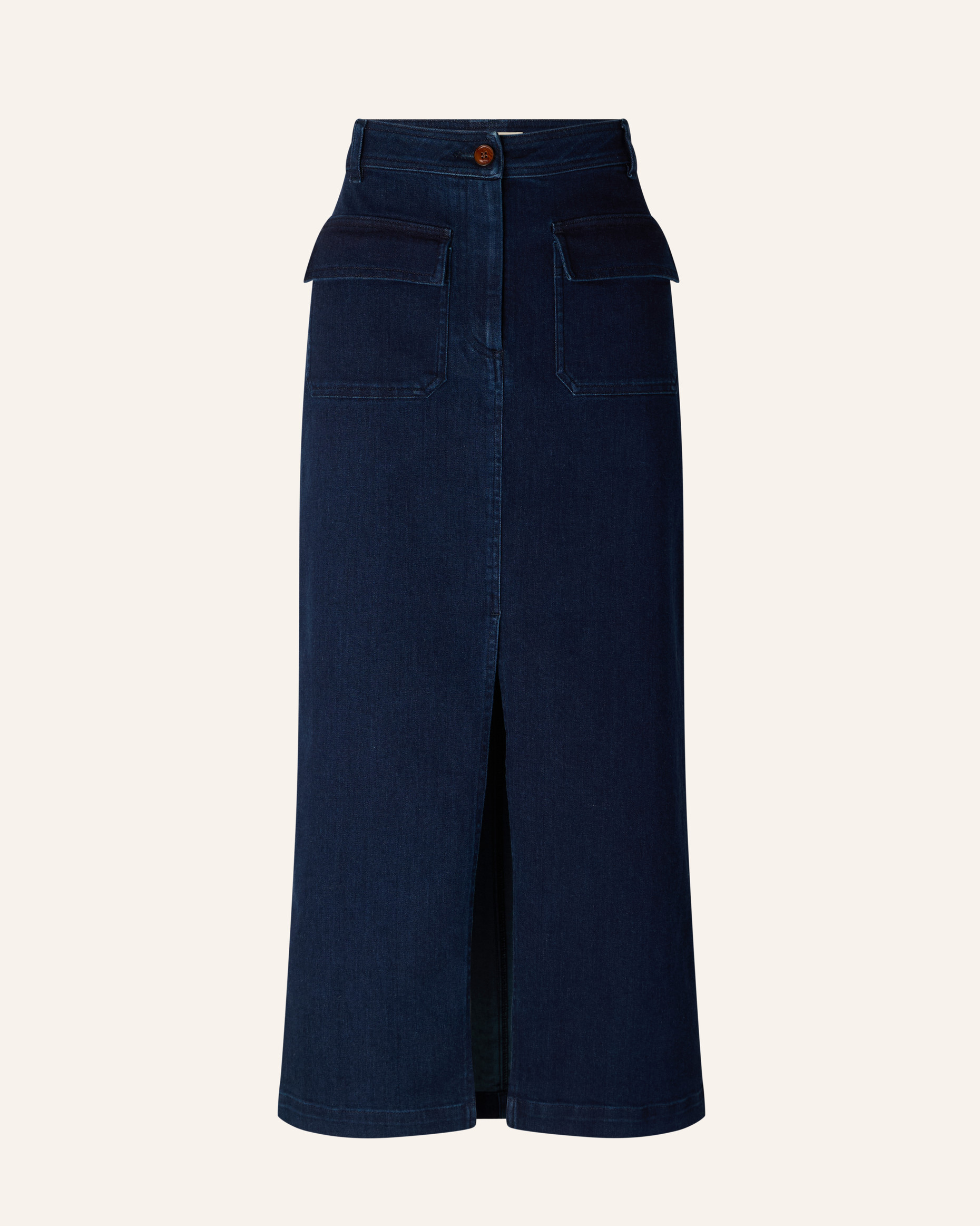 関税送料込♪GANN/Tint Edge Denim Long Skirt Tint Wash Tint Edge Denim Maxi Skirt | GANNI US