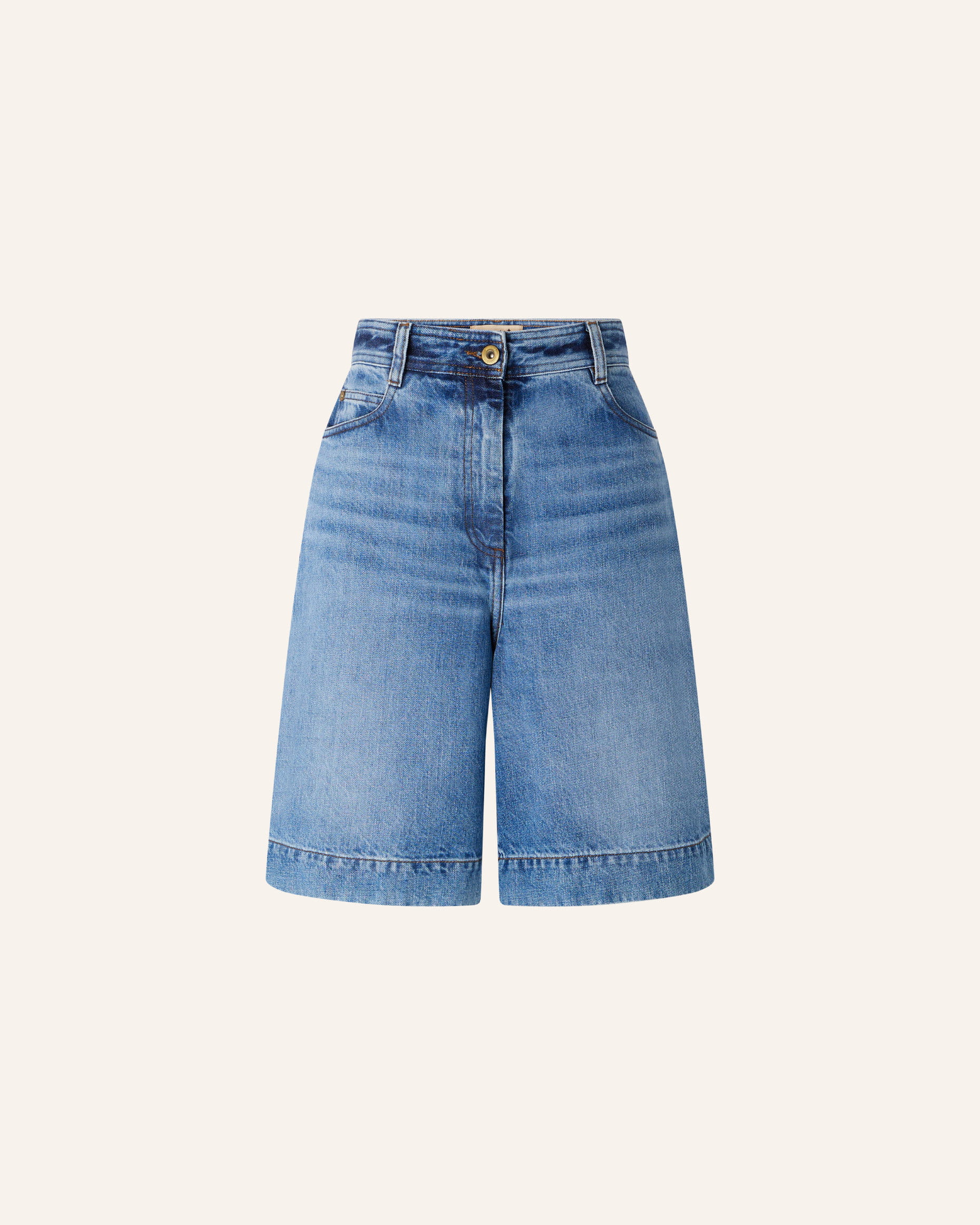 【YOURNUS】Hooky Vintage Bermuda Denim NUFIWI Women Baggy Denim Bermuda Shorts Y2k Vintage Straight