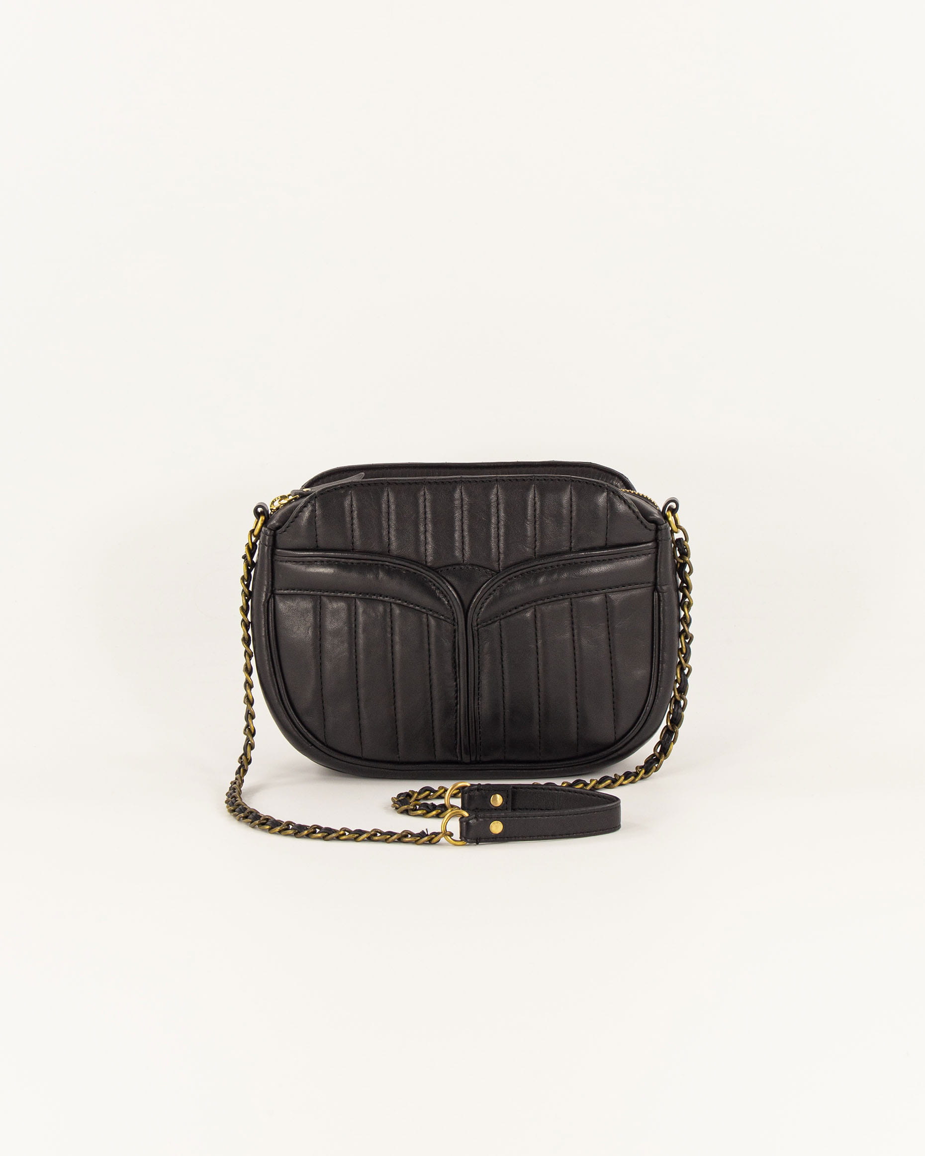 韓国 Sienne シエンヌ Leather Padding Bag Black Leather Padding Bag (Black) - sienne