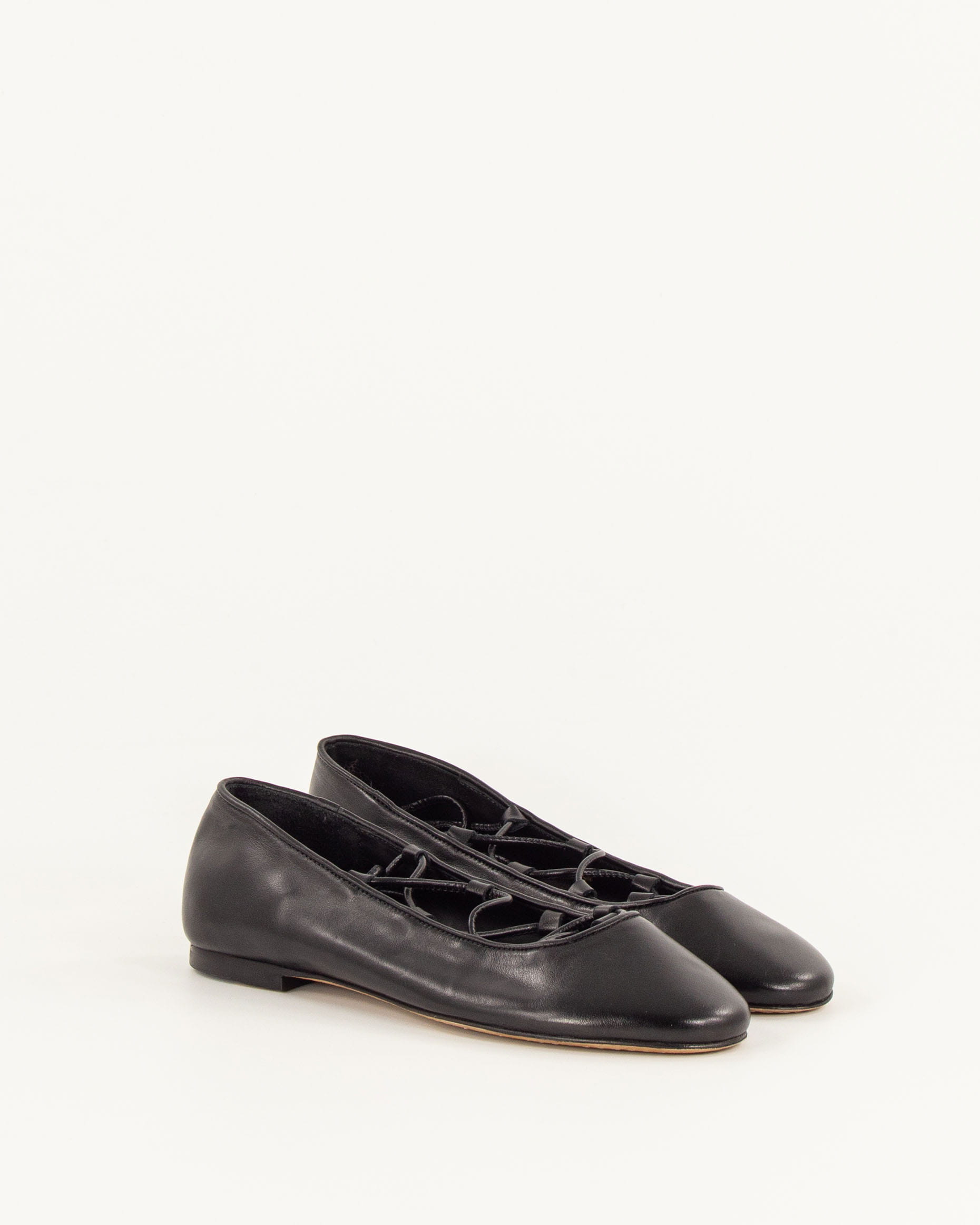PINA Black Leather | Ballerina | SESSÙN Official website