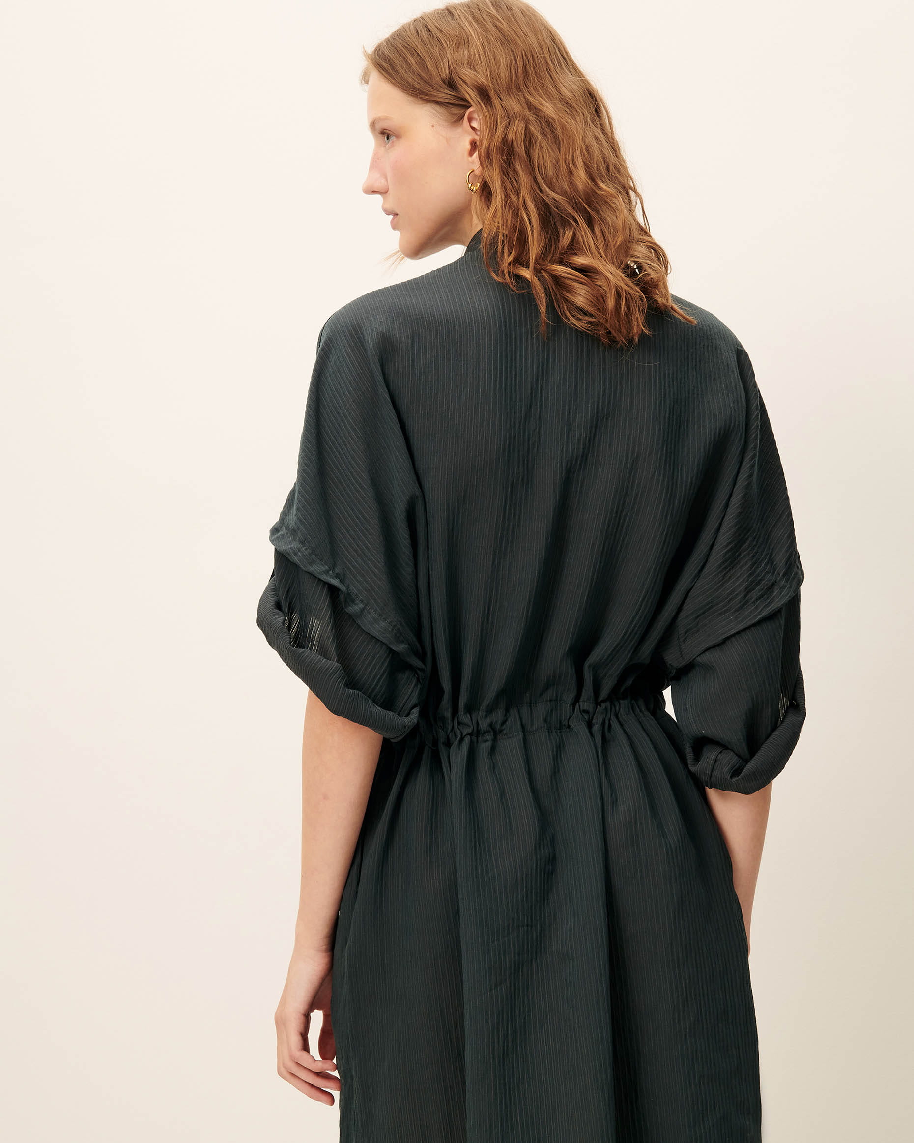 green emerald velvet dress Sessun Gina Dress sold at Founders & Followers main image 0