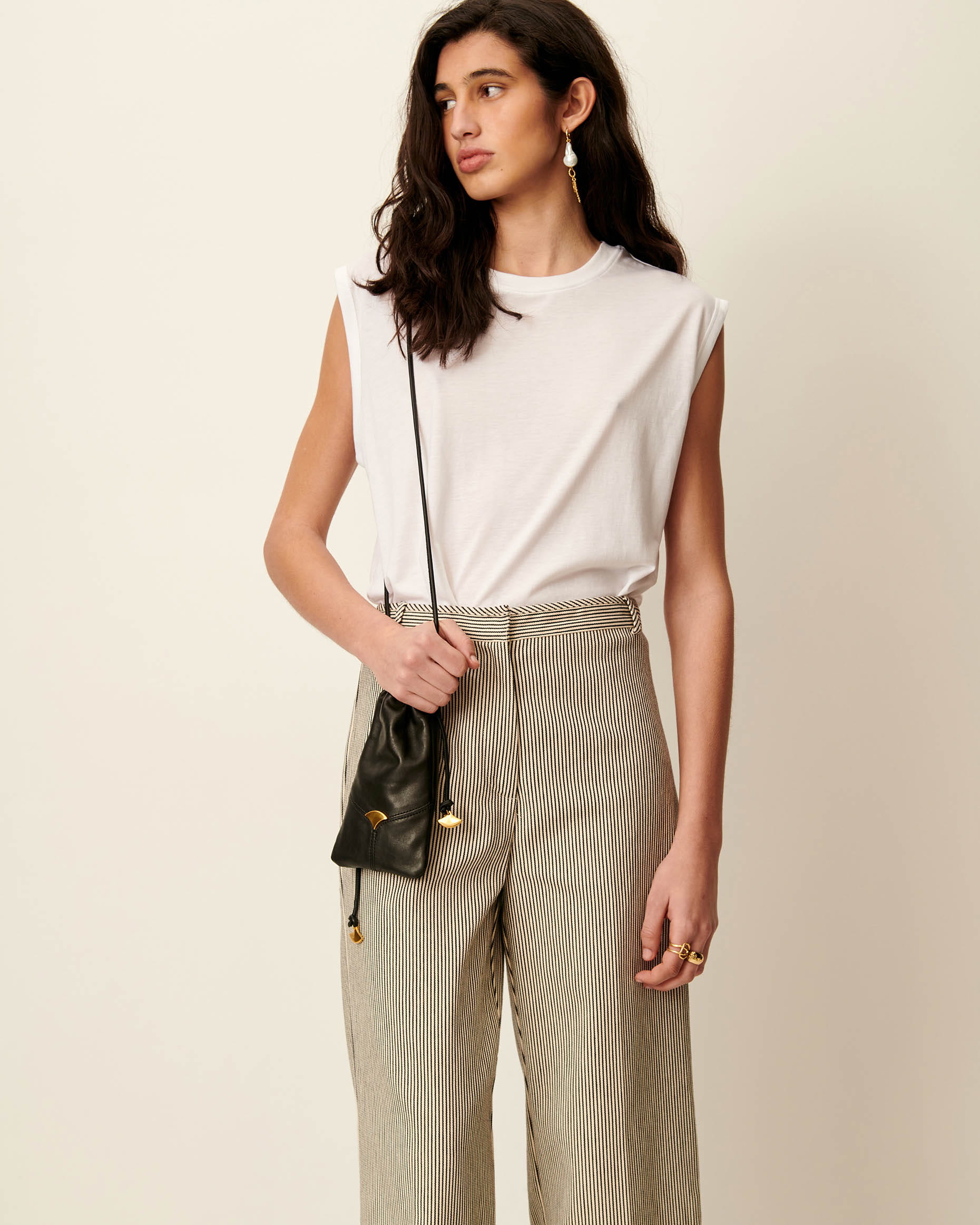 ALBELLO Coutil Whiblack | Trousers | SESSÙN Official website