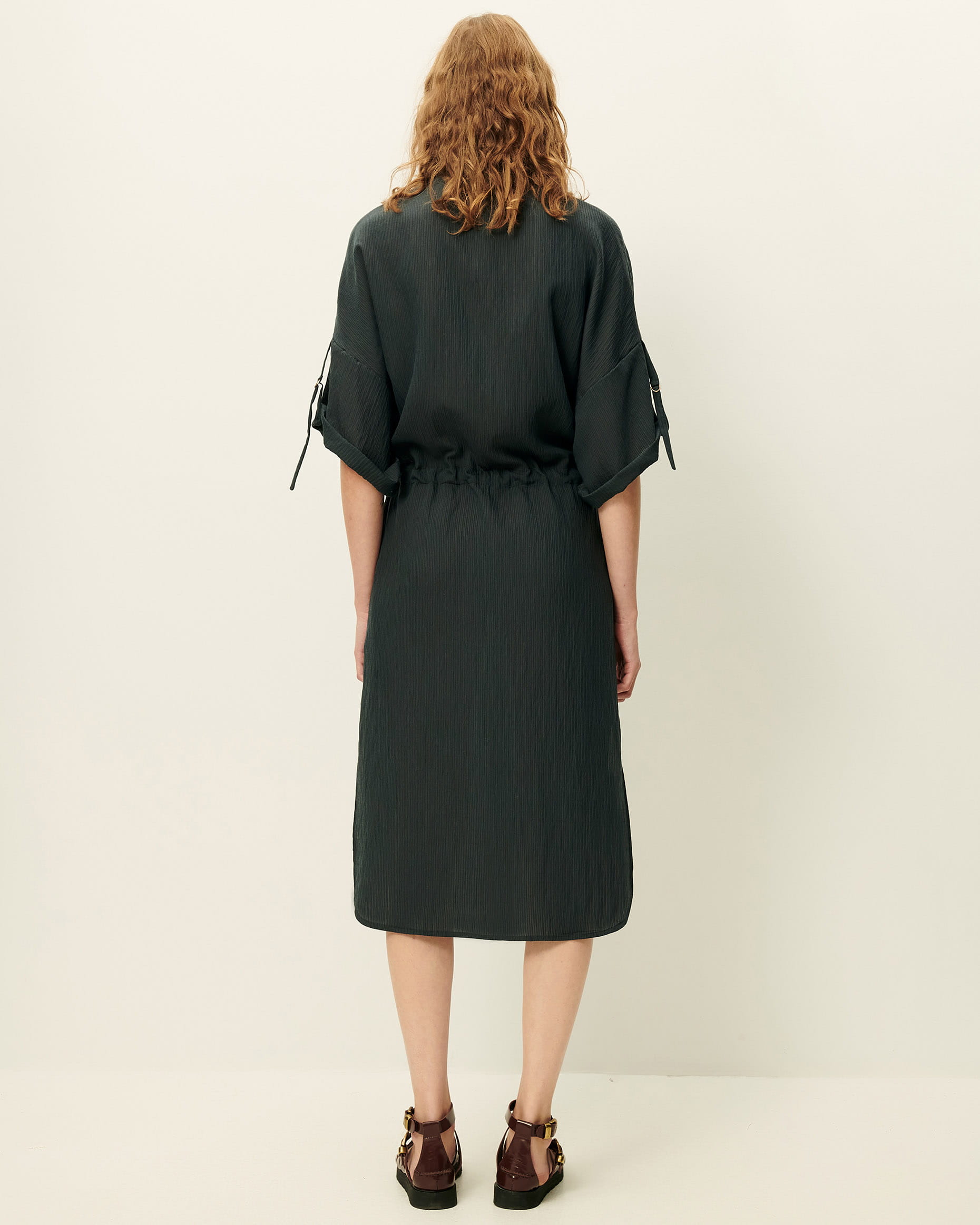 ANATOLE Smoke Green | Dress | SESSN Official website