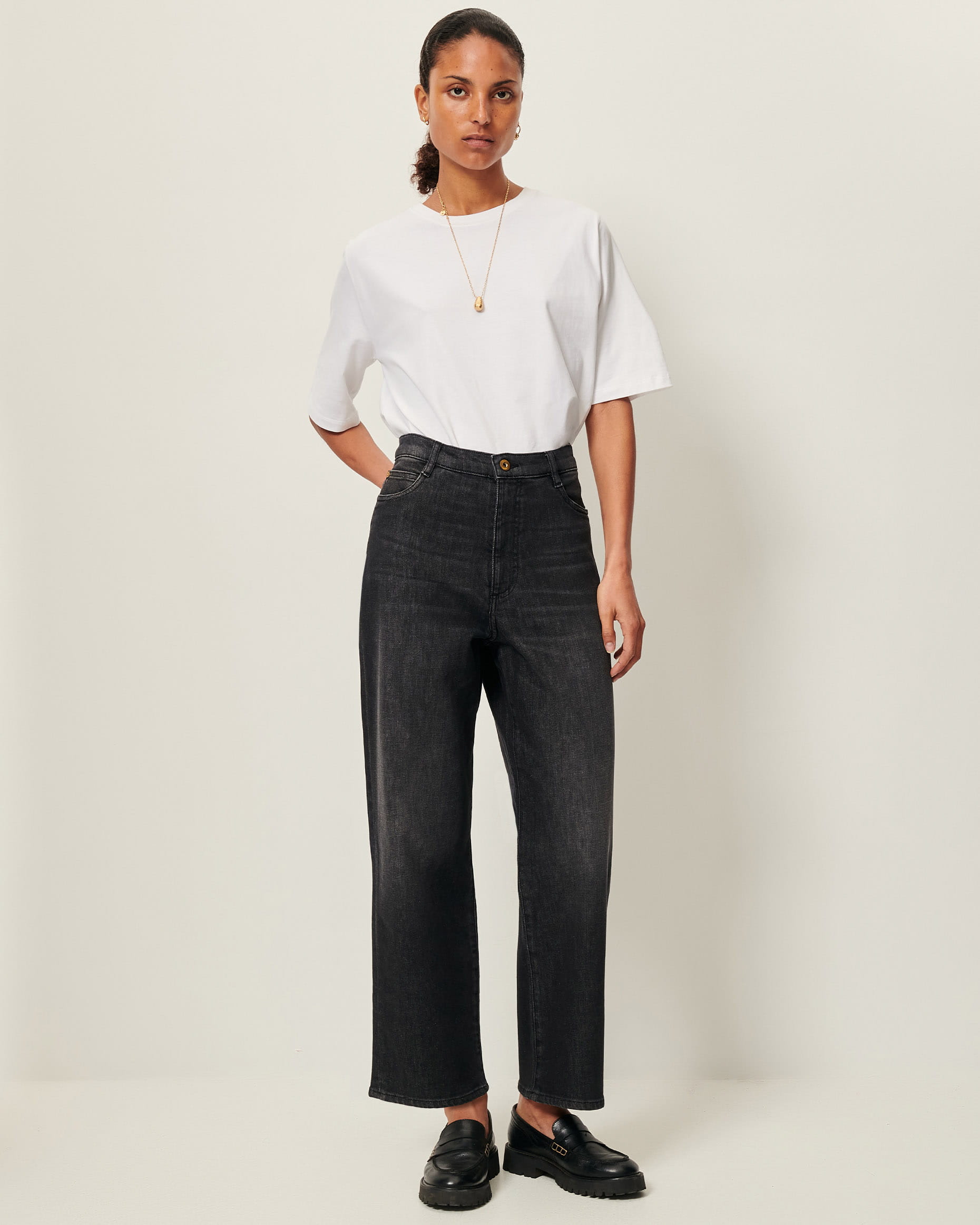 【EEUN】Sleek City Denim BZEN M.1139 L32-ZAPATA REGULAR STRAIGHT SEAMLESS OUTSEAM