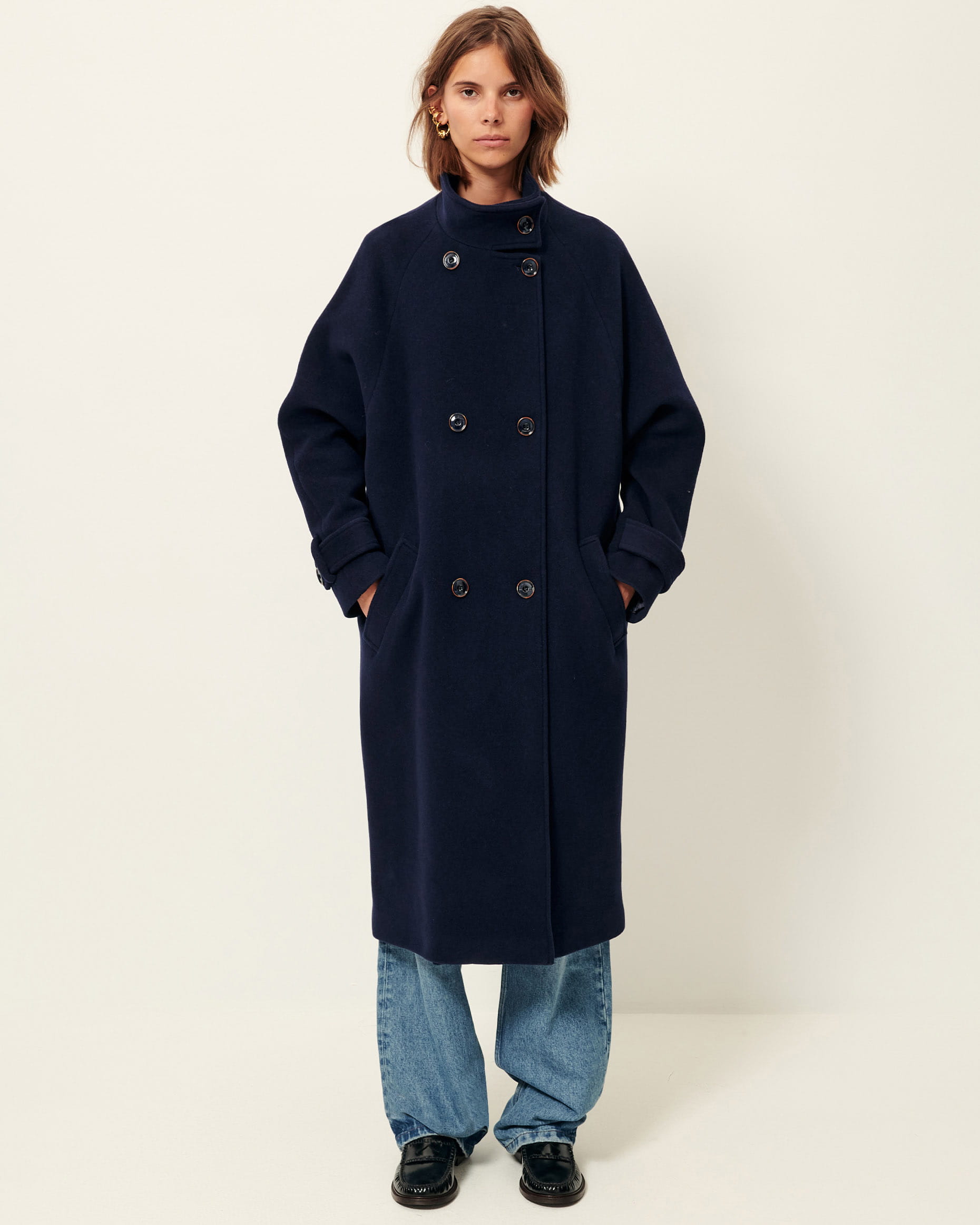 BLEECKETT Indigo Mantel SESSÙN Offizielle Webseite