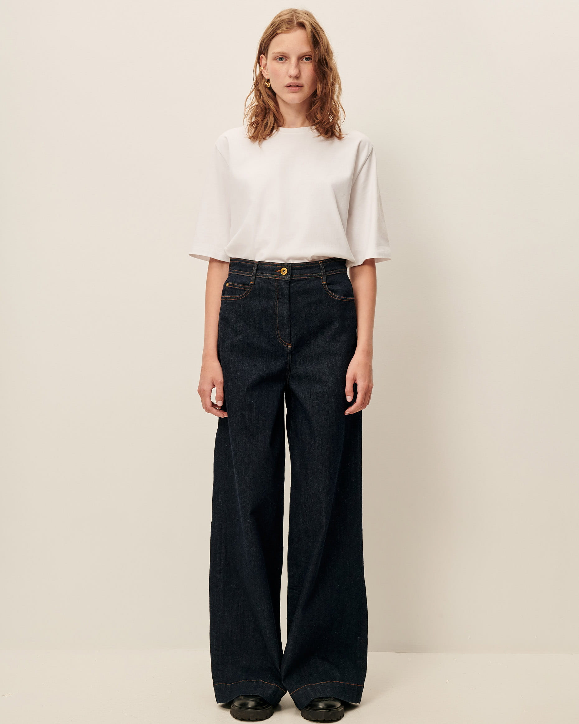 VIP【関税送料無料】希少 BLUMARINE DARK BROWN DENIM JEANS CAPTAIN DENIM Rince | Jeans | SESSÙN Official website