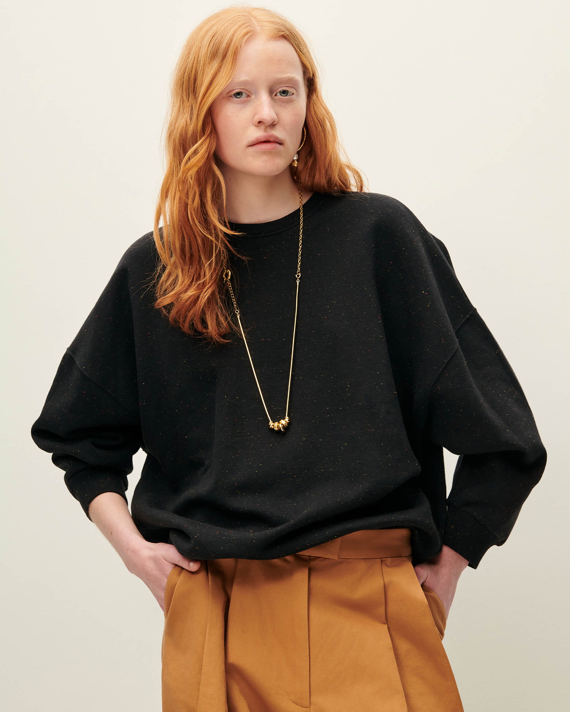 CHEBBI Black granit | Sweater | SESSÙN Official website