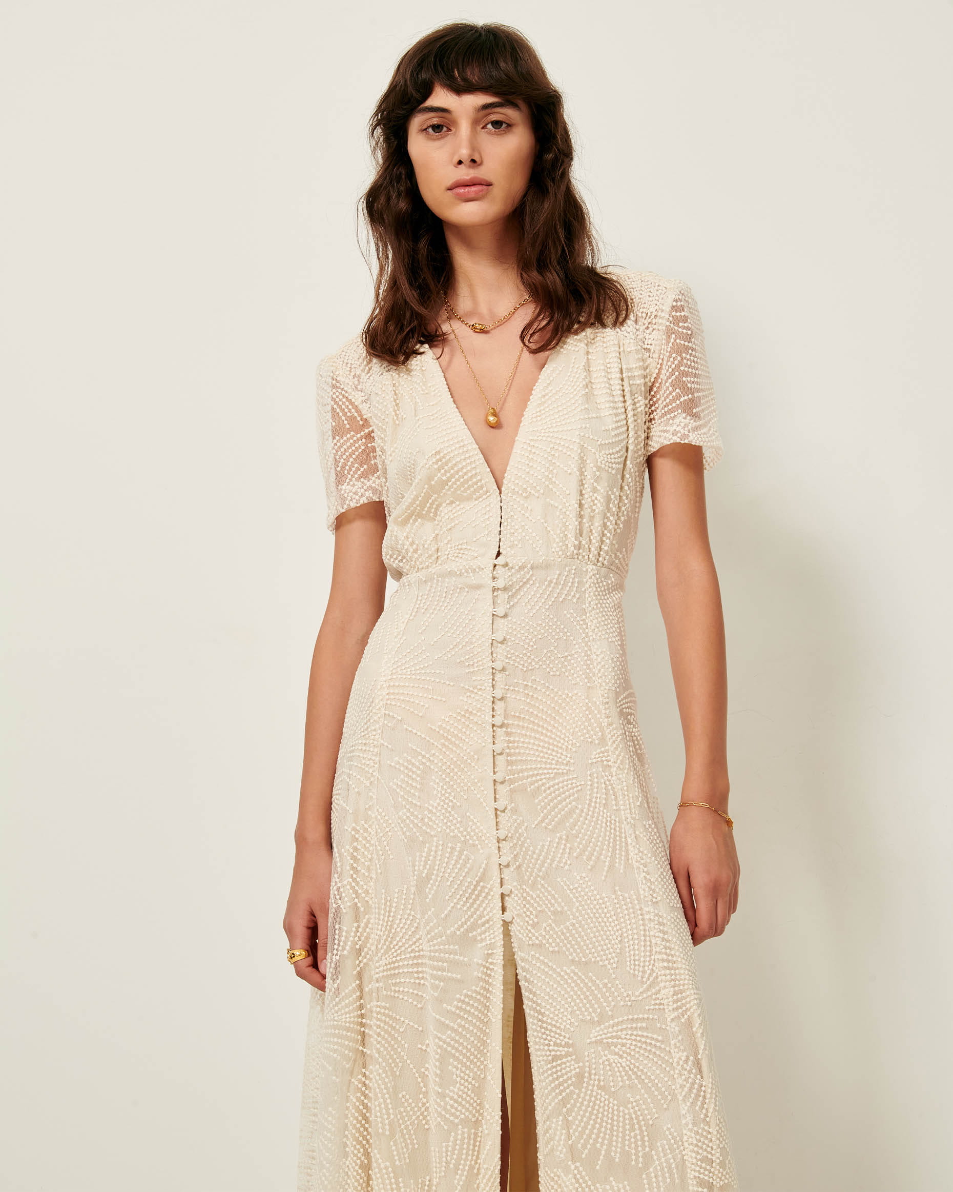 Robe longue CONTESSA Antic white SESSUN OUI Site officiel