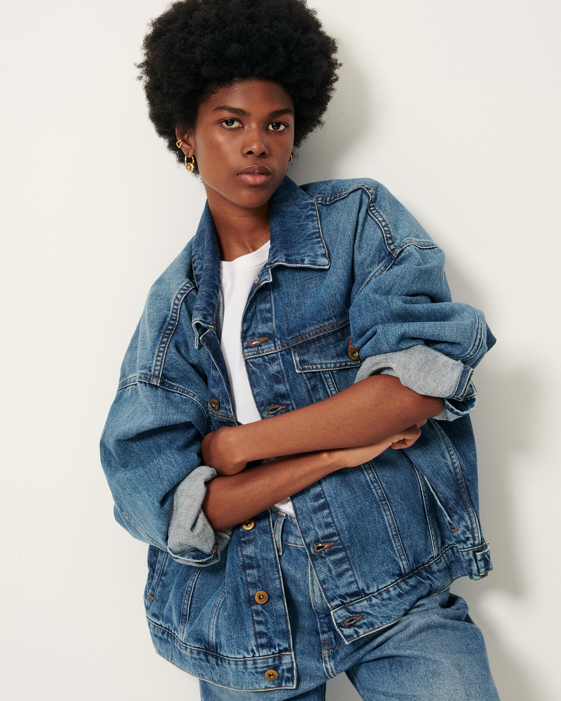 COSTELLO Vintage Blue | Jacket | SESSÙN Official website COSTELLO Vintage Blue | Jacket | SESSÙN Official website