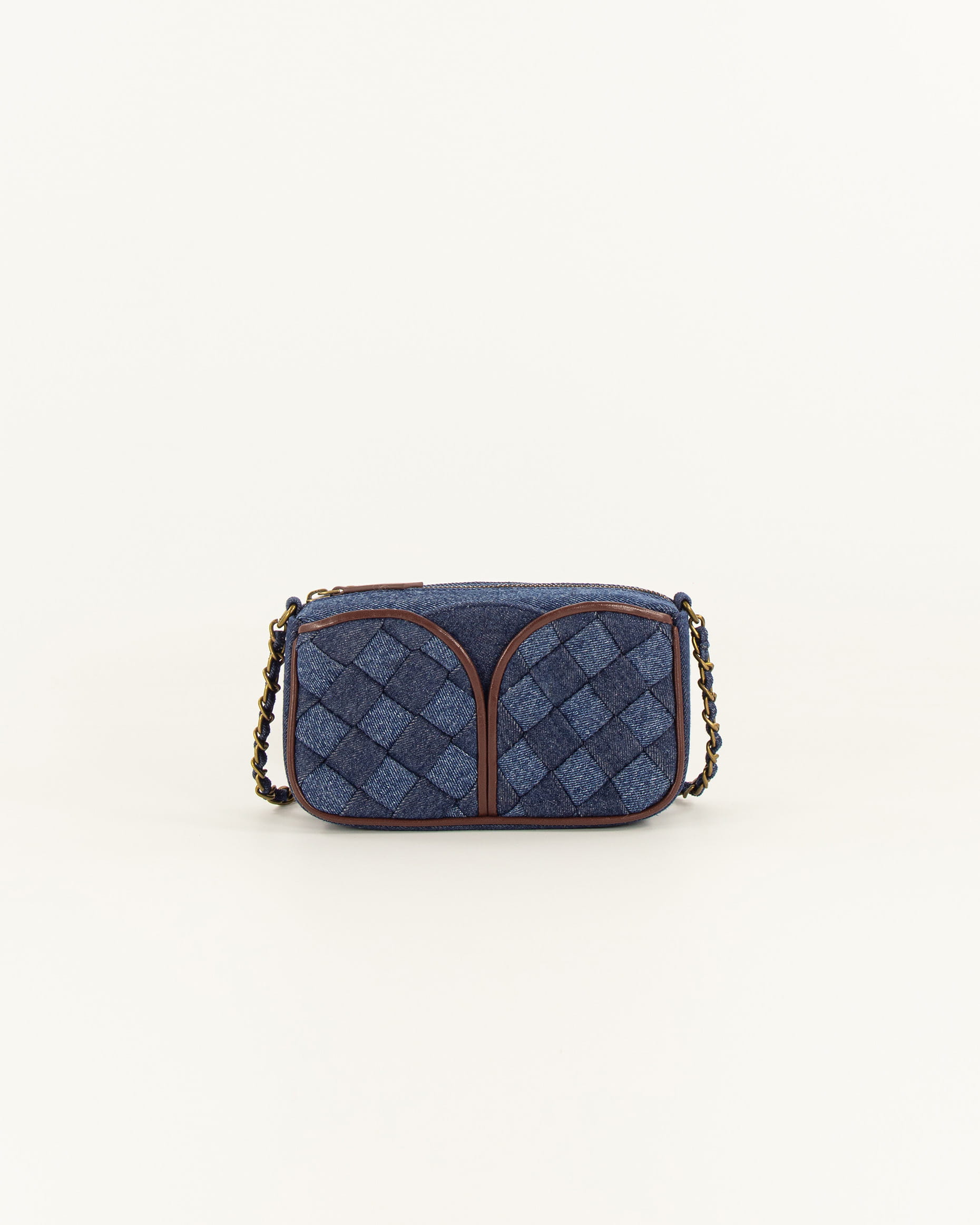DIVINOU BRAIDED Denim Blue Sac SESSÙN Site officiel