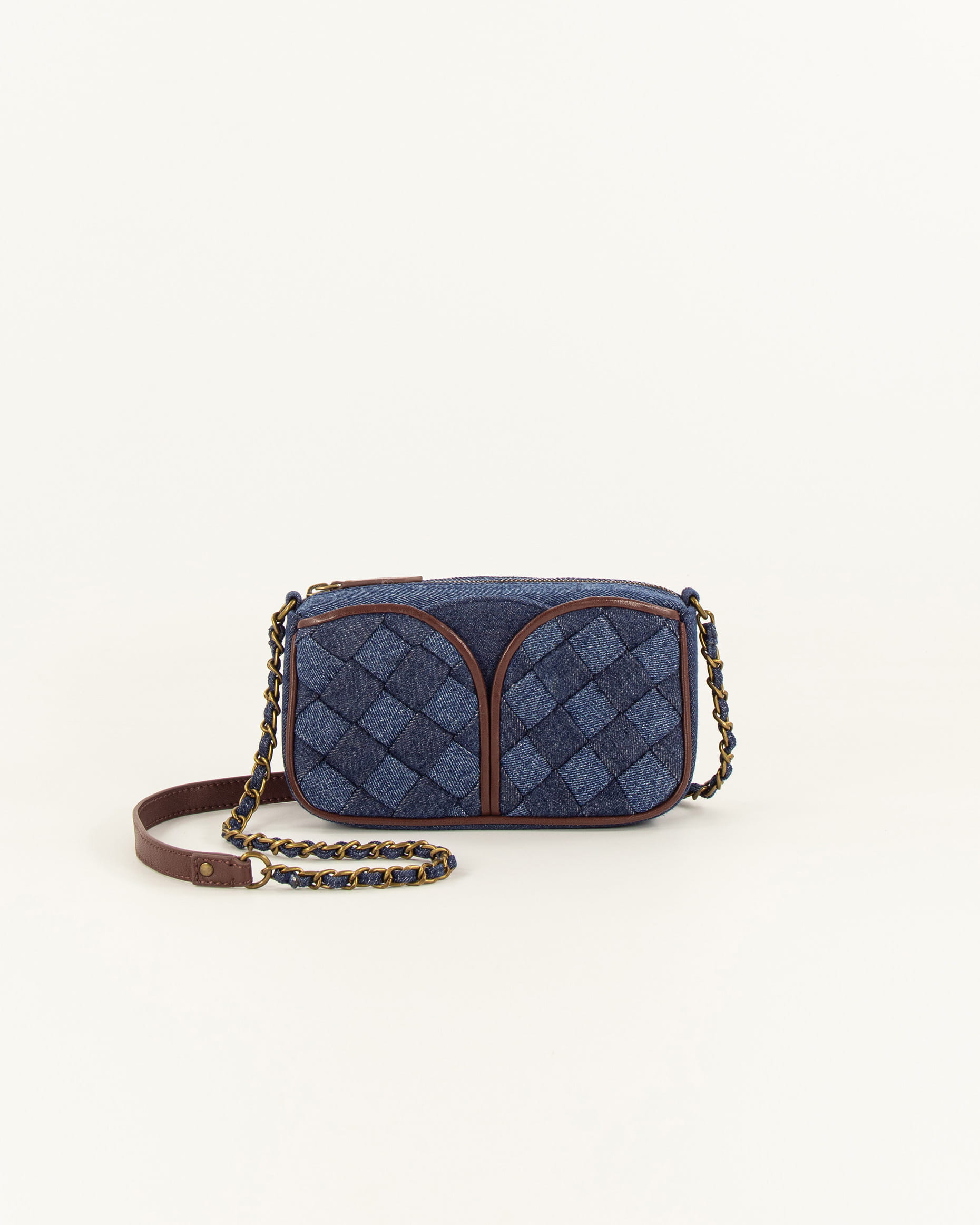 DIVINOU BRAIDED Denim Blue | Bag | SESSÙN Official website