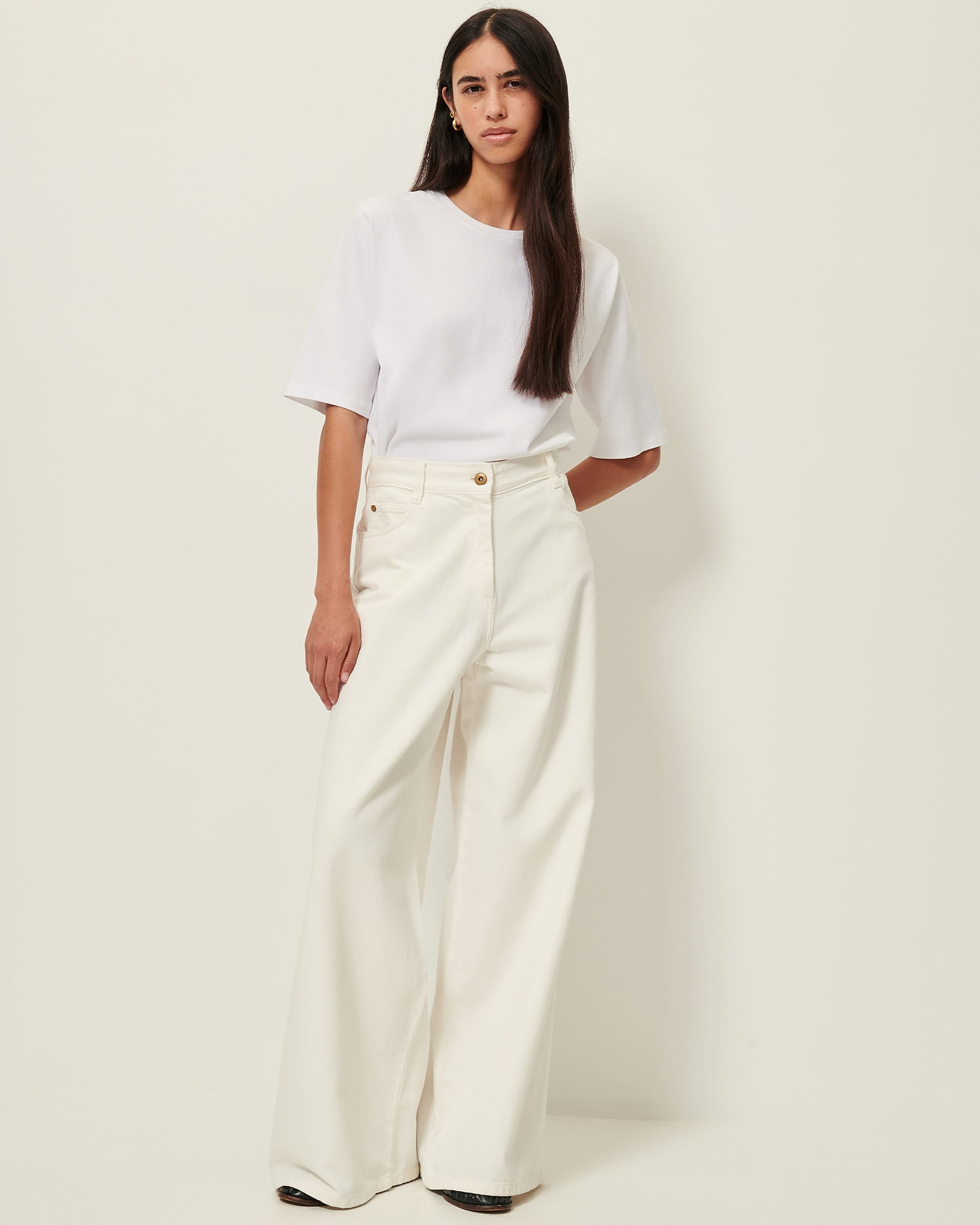 トップス DESCENDANT/OTL ORGANIC COTTON LS (WHITE) DALT White | Pants | SESSÙN Official website