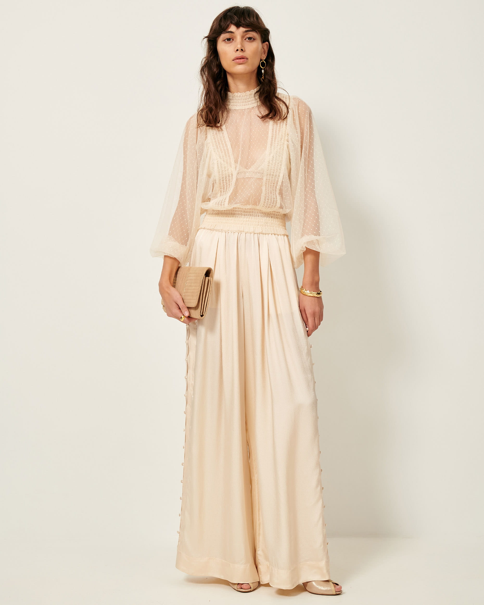 DUCHESS OUI Ivory Blouse SESSUN Official website