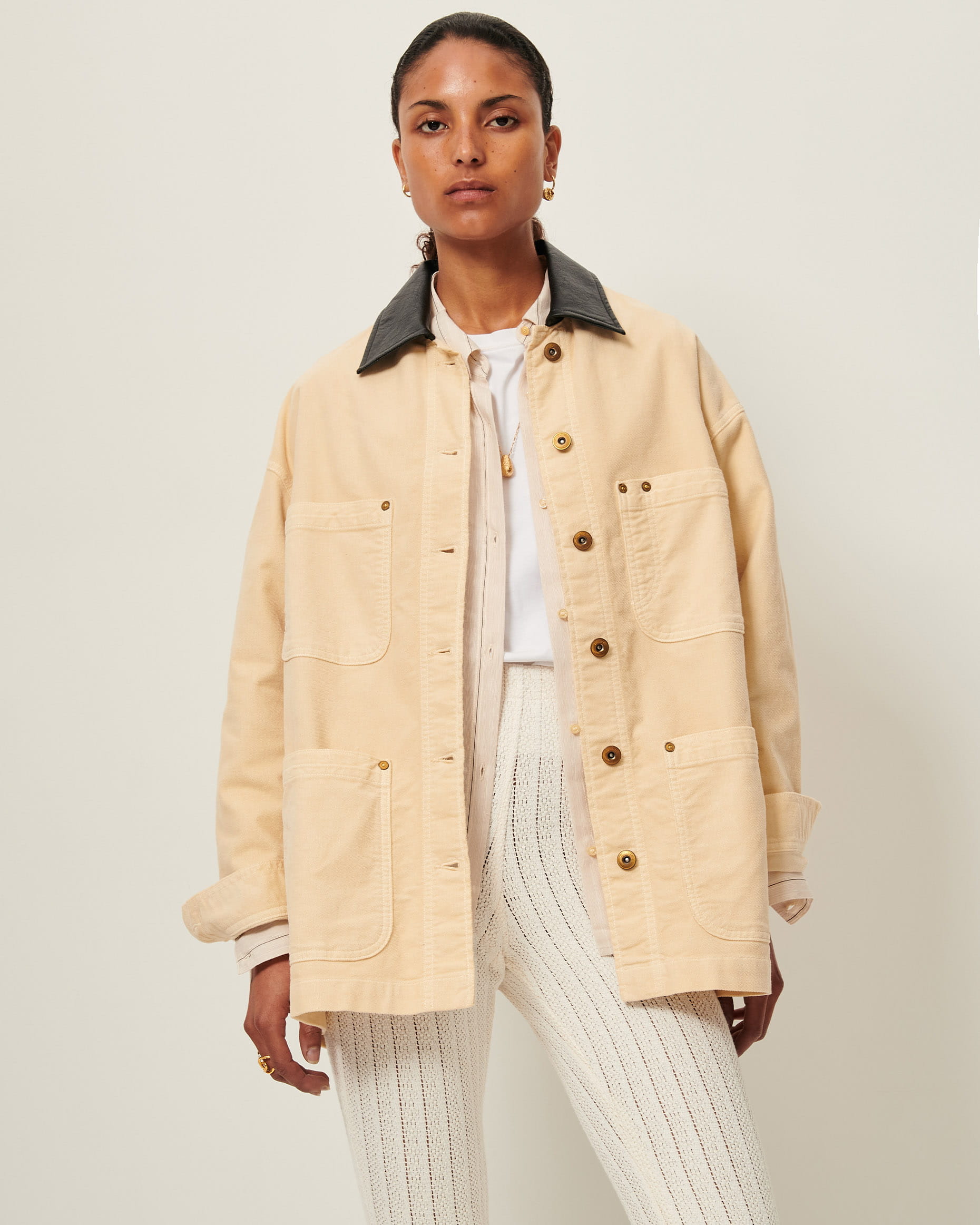 ジャケット SAULINA SS25 ANTONIA - Single-breasted jacket (SAD046 1) Single-Breasted Cotton Jacket - Noah