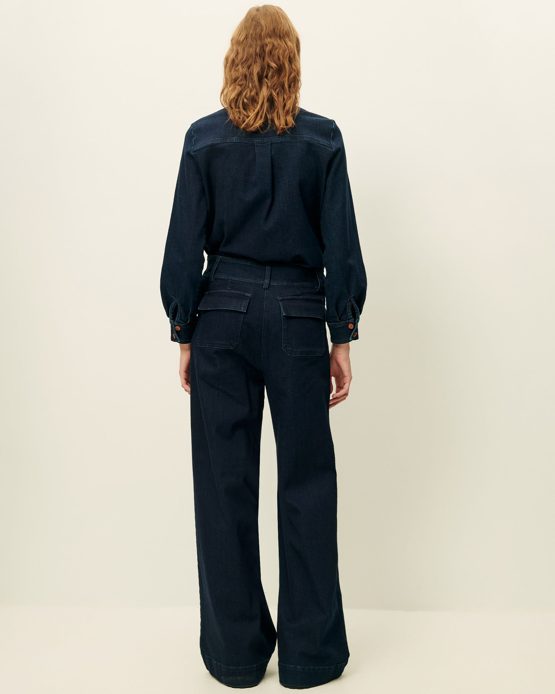 MANHATTAN Denim Blue | Pants | SESSÙN Official website