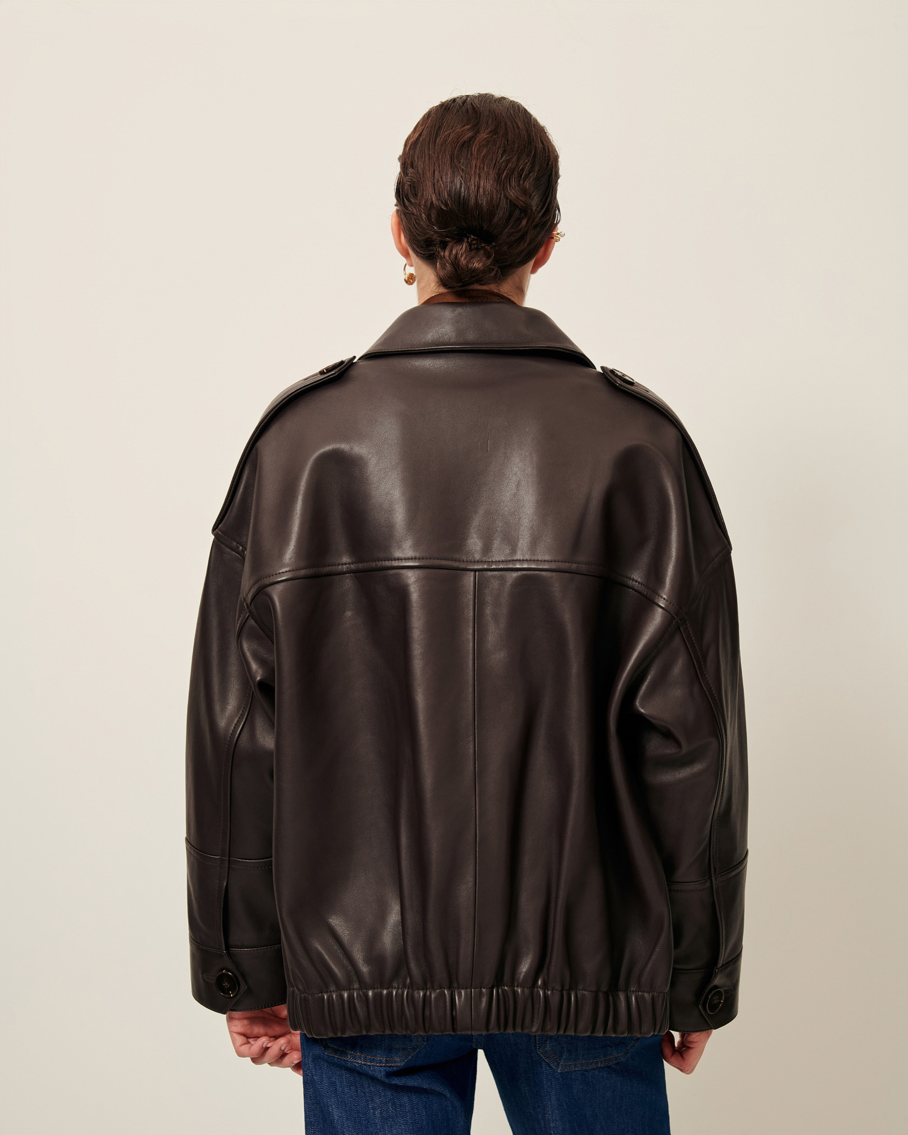 saby SUEDE HARING TON JACKET 代官山Ｏ定価7万　美品 saby SUEDE HARINGTON JACKET - Fabric Brisbane Moss UK- (24W