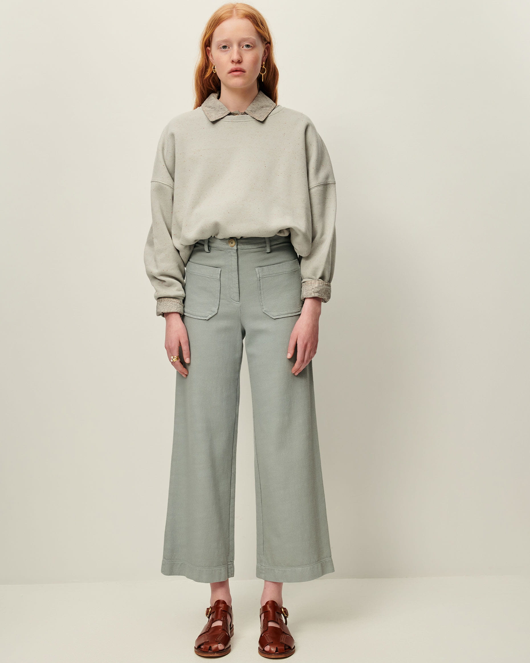 Salsation サルセーション Wide pants (XS size) Wide Band Pull On Solid EASE-Y-Fit Knit Relaxed Pant - Black