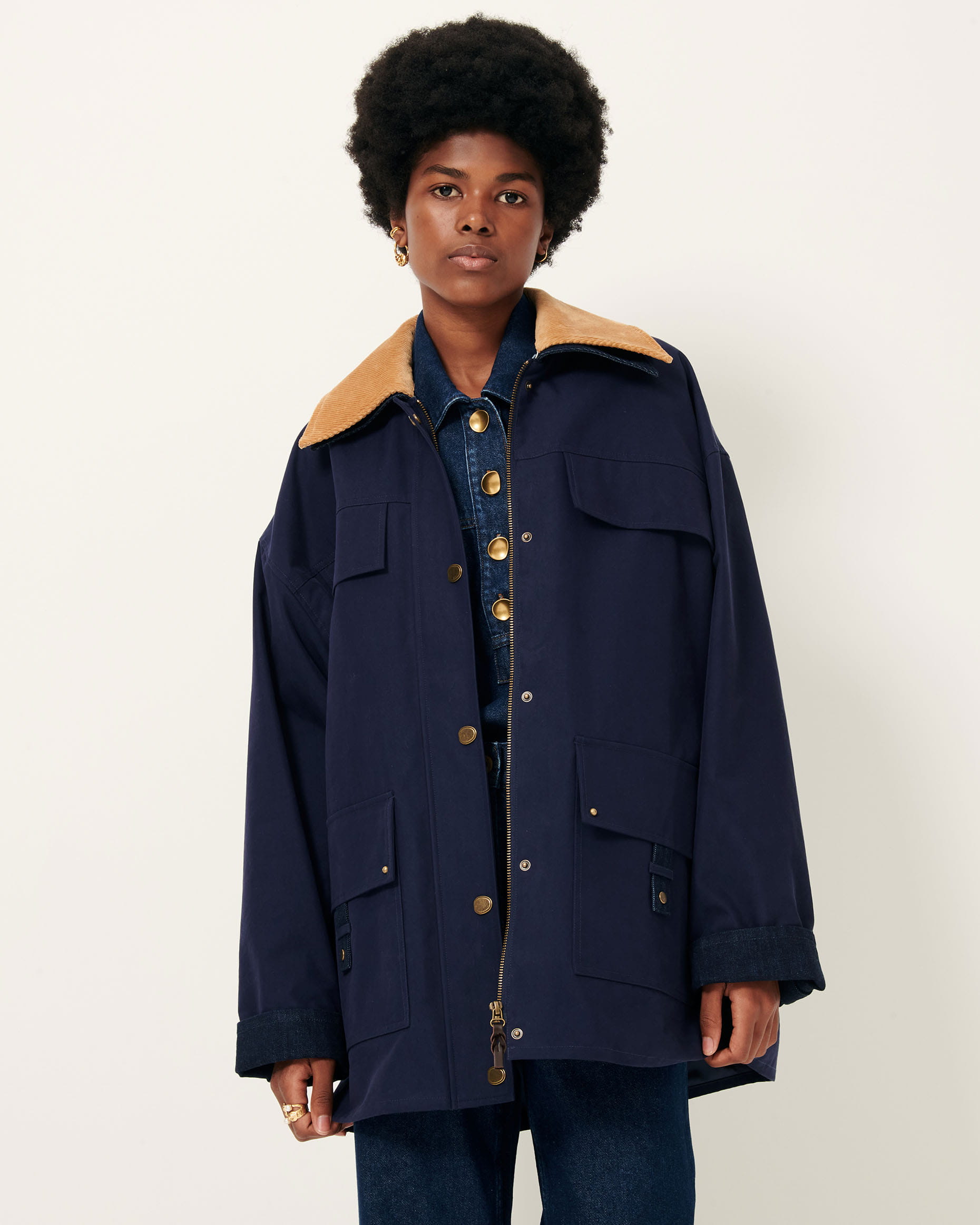 HUGUES Ink Blue | Jacket | SESSÙN Official website