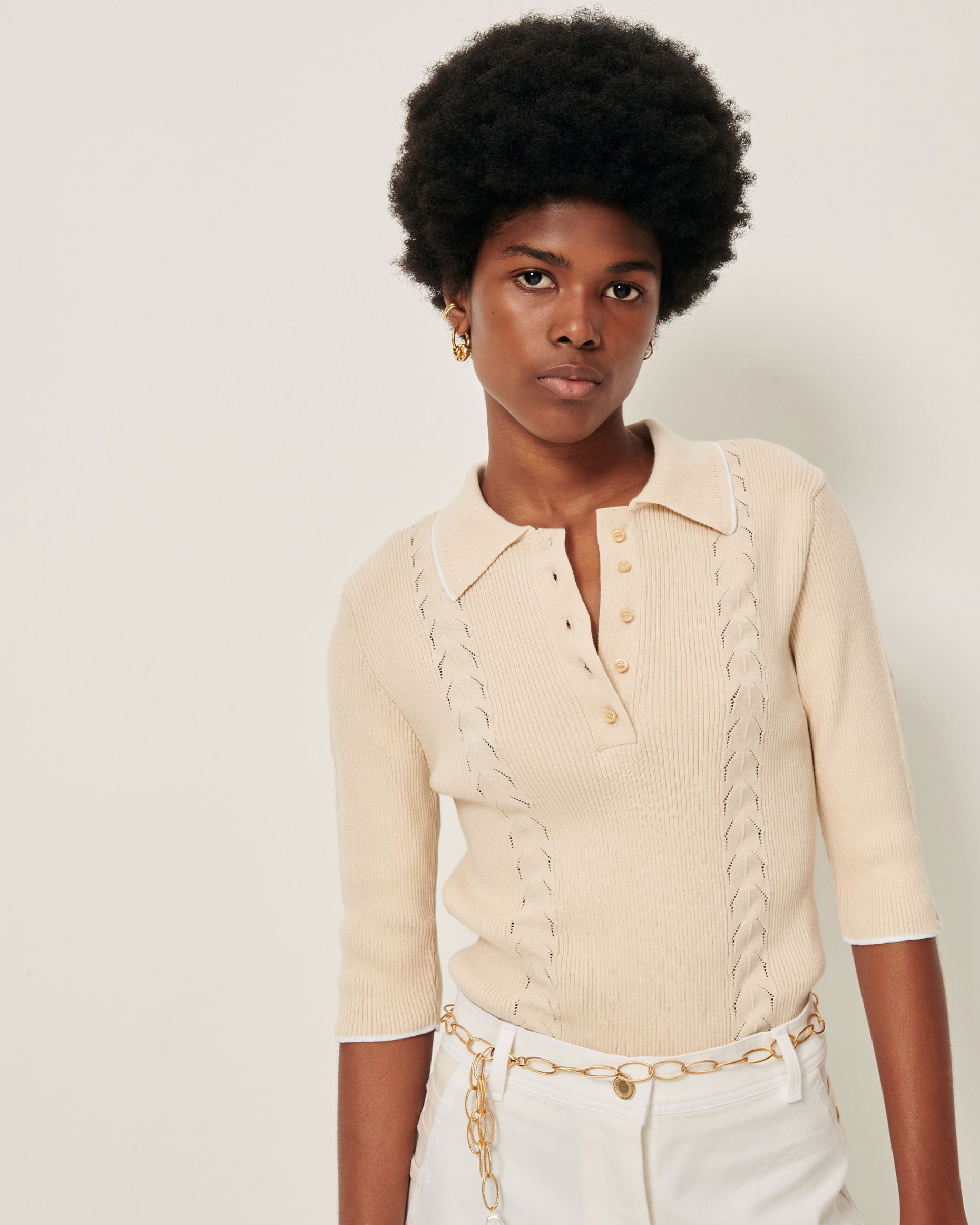 JODI Tapioca | Polo shirt | SESSÙN Official website