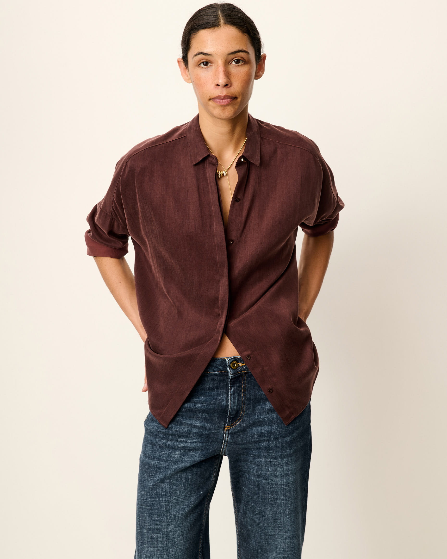 LADY D Moka | Shirt | SESSÙN Official website