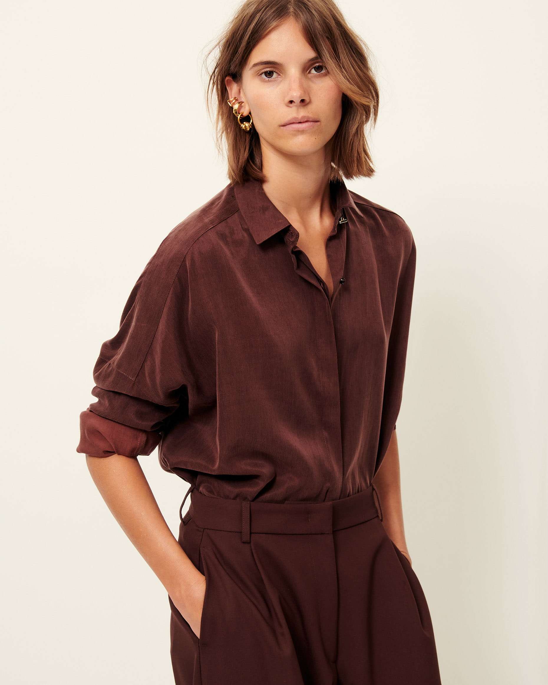 【Osaki】 Ladies セット M ブラウン LADY D Moka | Shirt | SESSÙN Official website