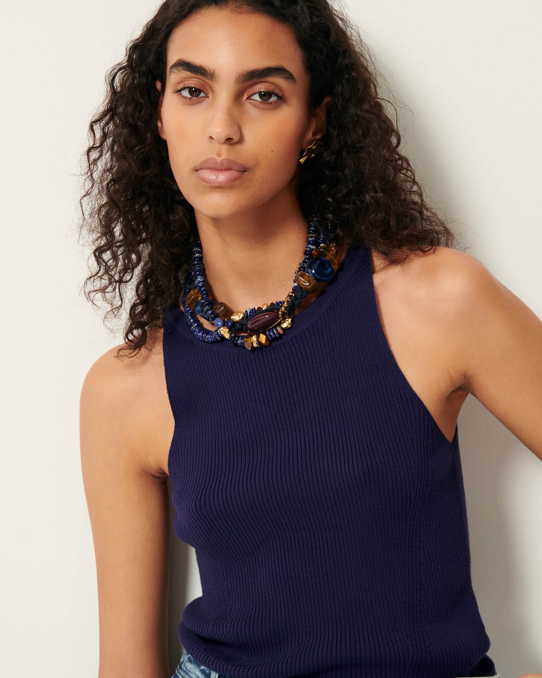 LORO Majolica Tank Top SESS N Official Website loro-majolica-tank-top-sess-n-official-website