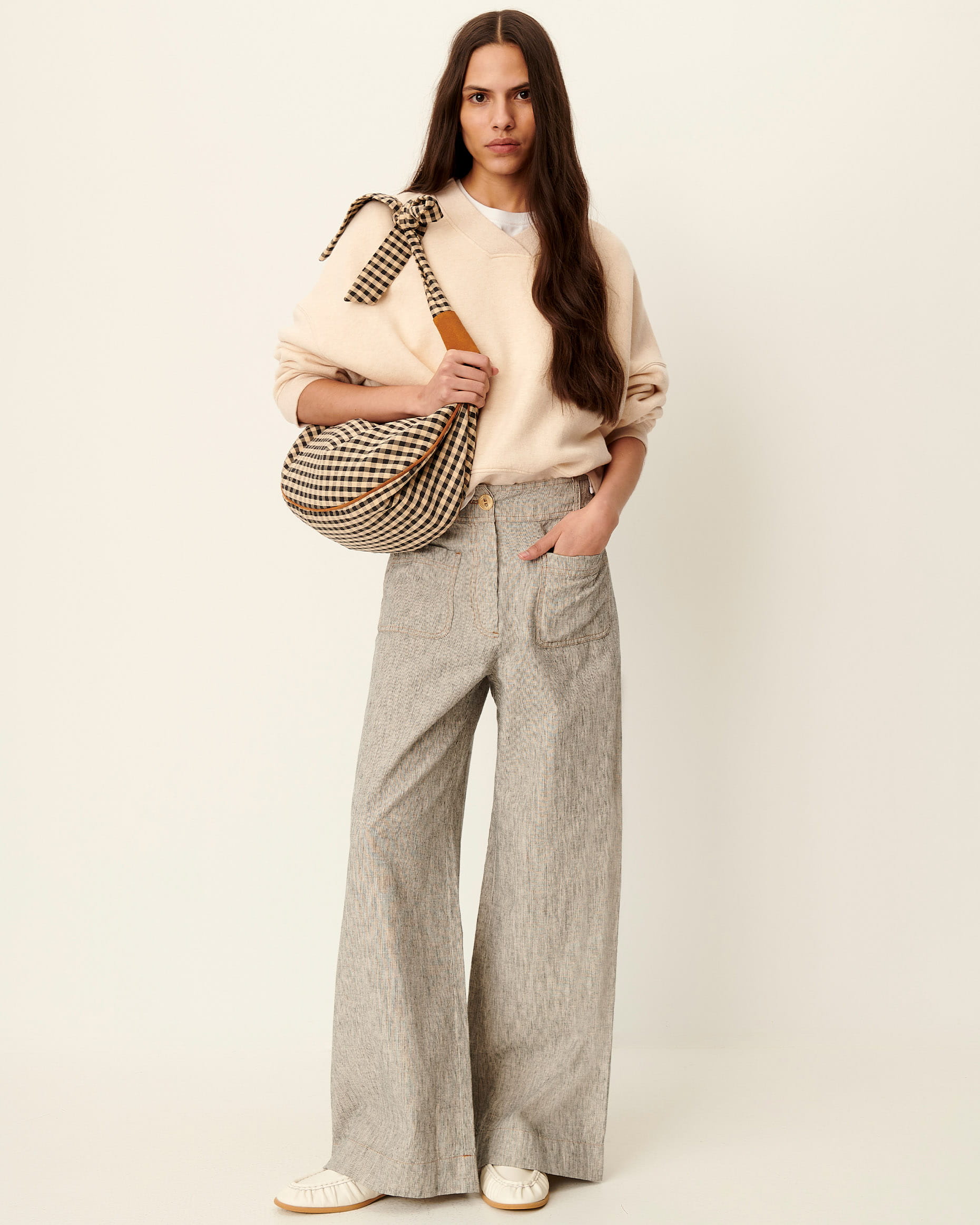 MANHATTI Whiblack | Pants | SESSÙN Official website