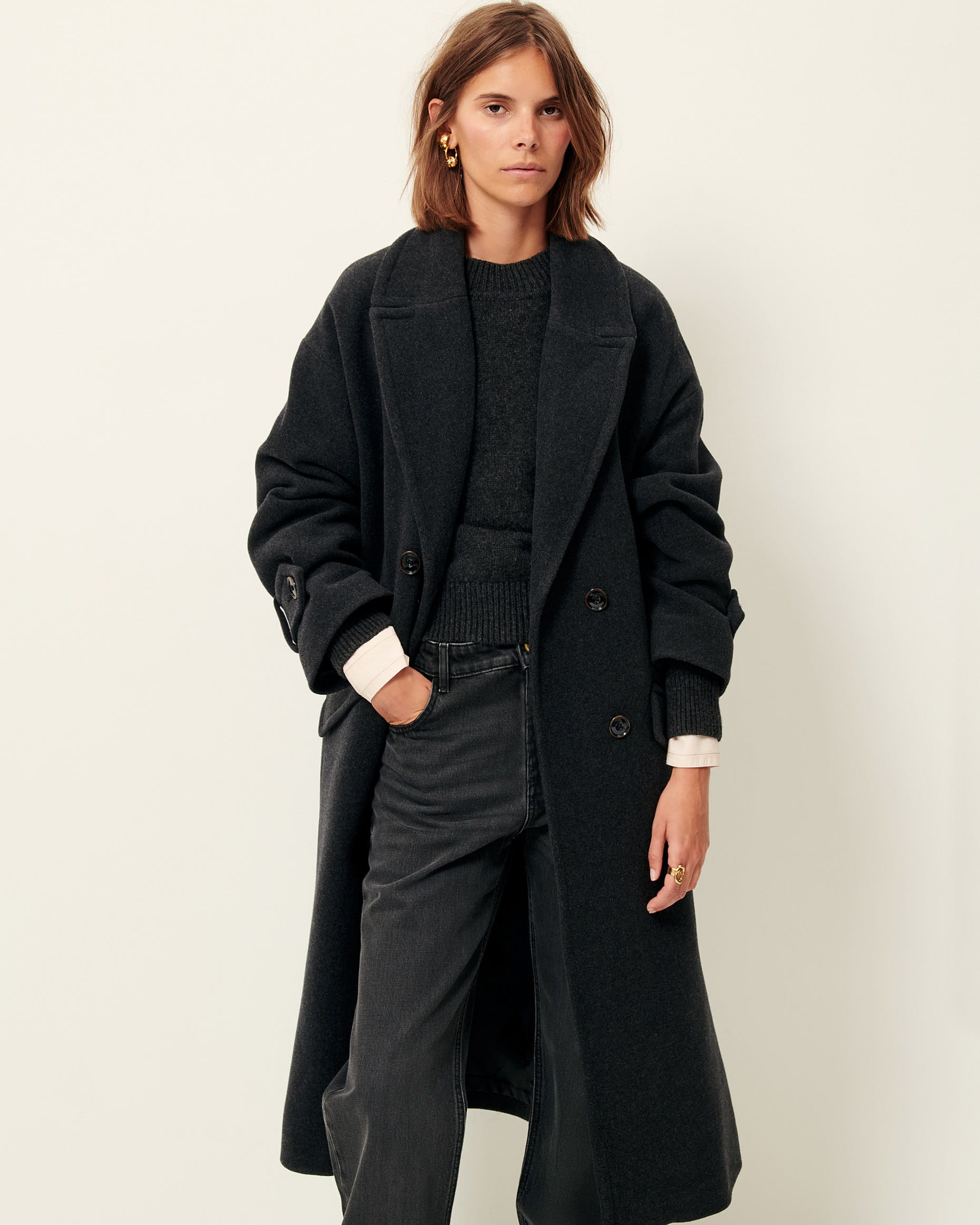 試着のみohotoro Mont Blanc Coat　【Dark brown】 MIA Carbonella | Coat | SESSÙN Official website