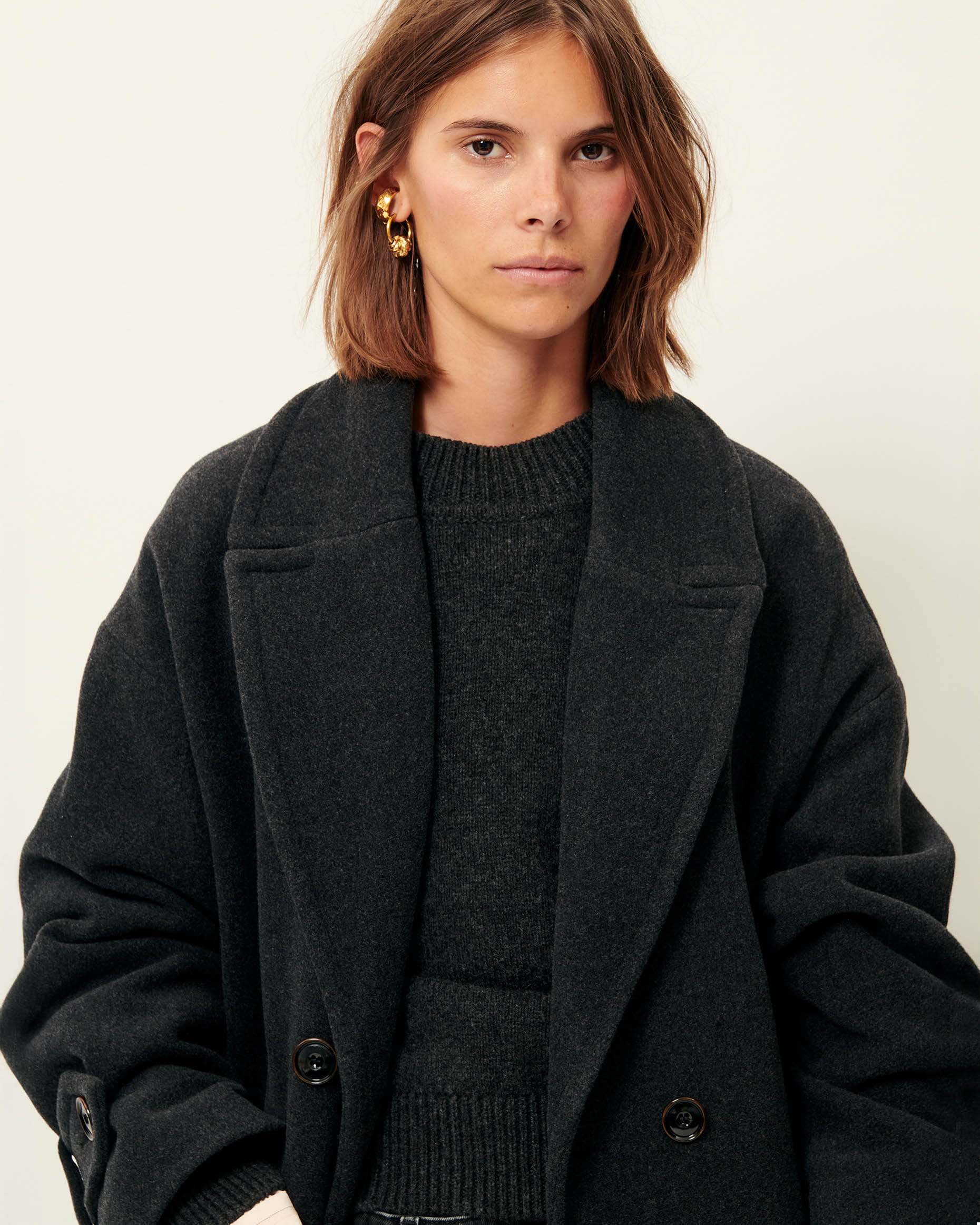 試着のみohotoro Mont Blanc Coat　【Dark brown】 MIA Carbonella | Coat | SESSÙN Official website