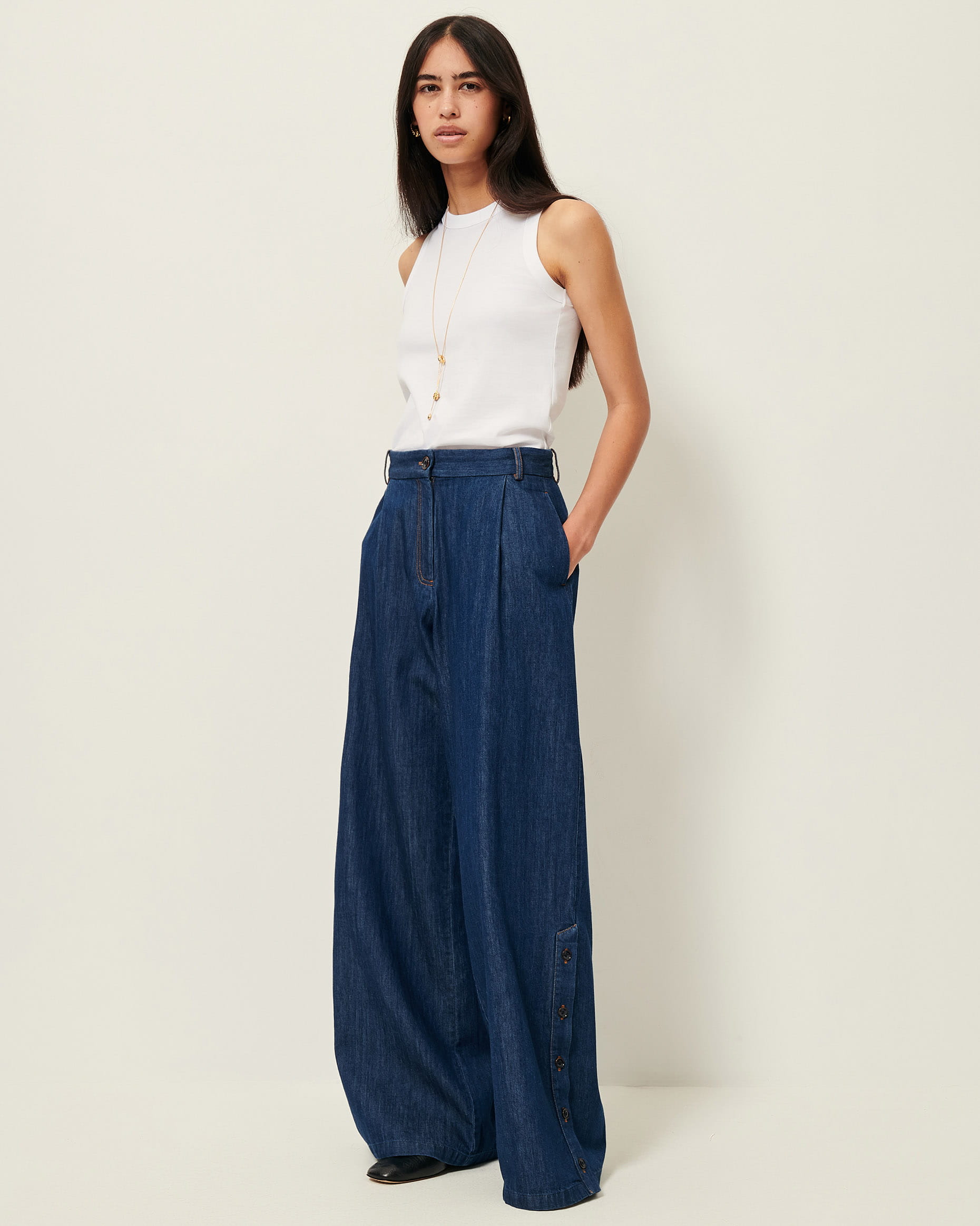 PROVENLOR Nautica Blue | Pants | SESSÙN Official website